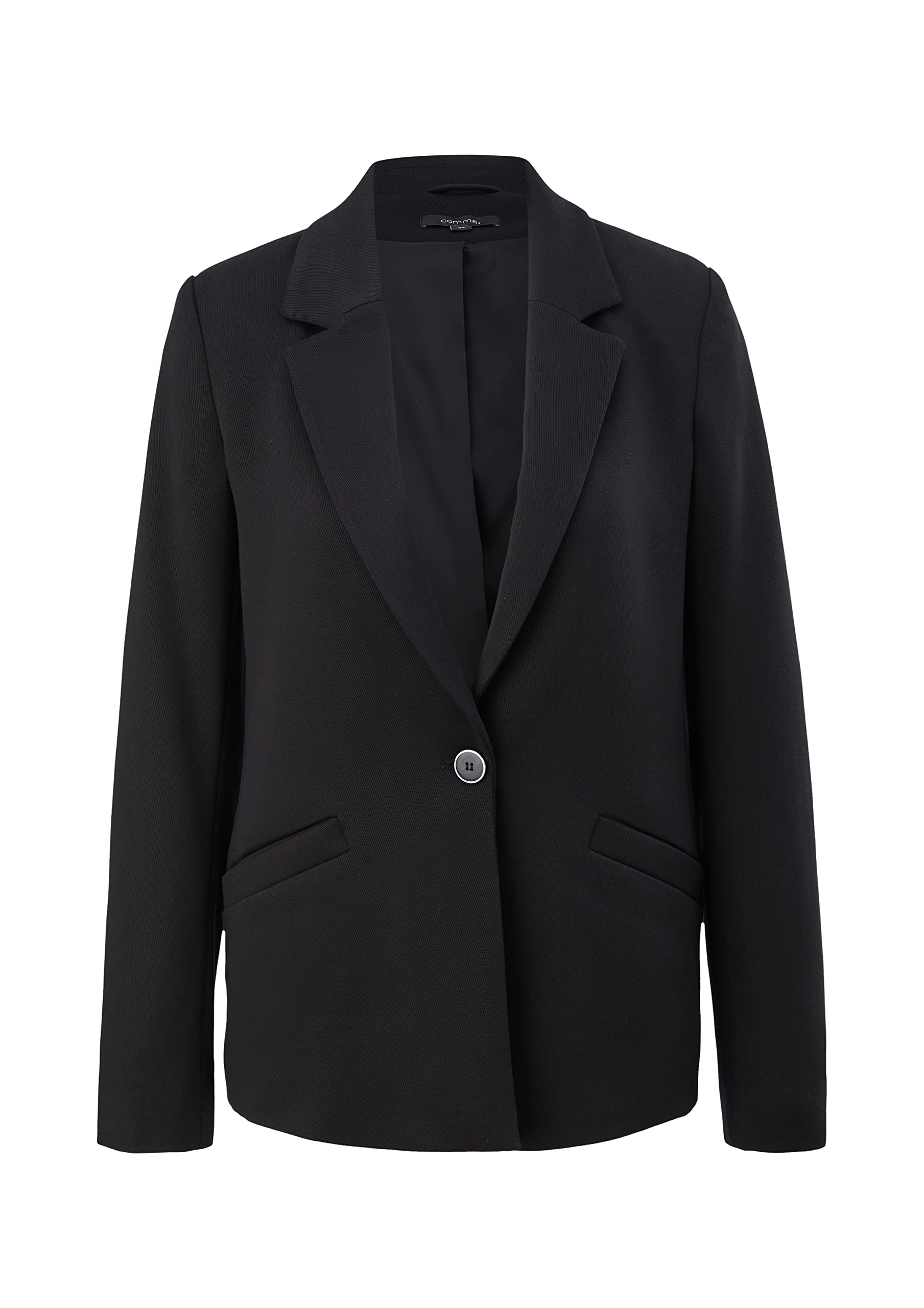 comma-blazer-langarm-blazer-damen-schwarz-gr-e-34-elegant image 2