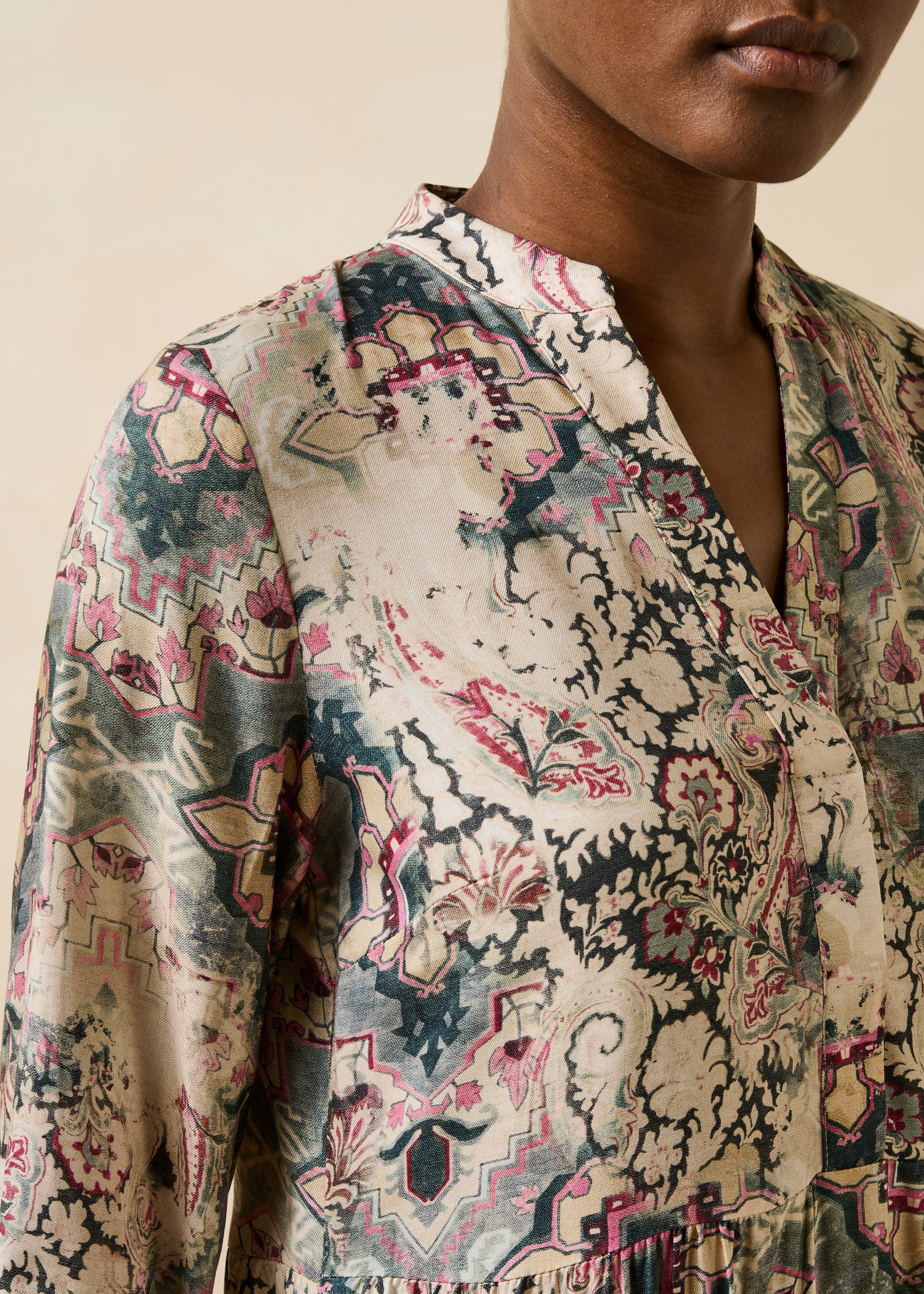 la-f-e-marabout-e-groquet-kleid-ecru-print-gr-38 image 4