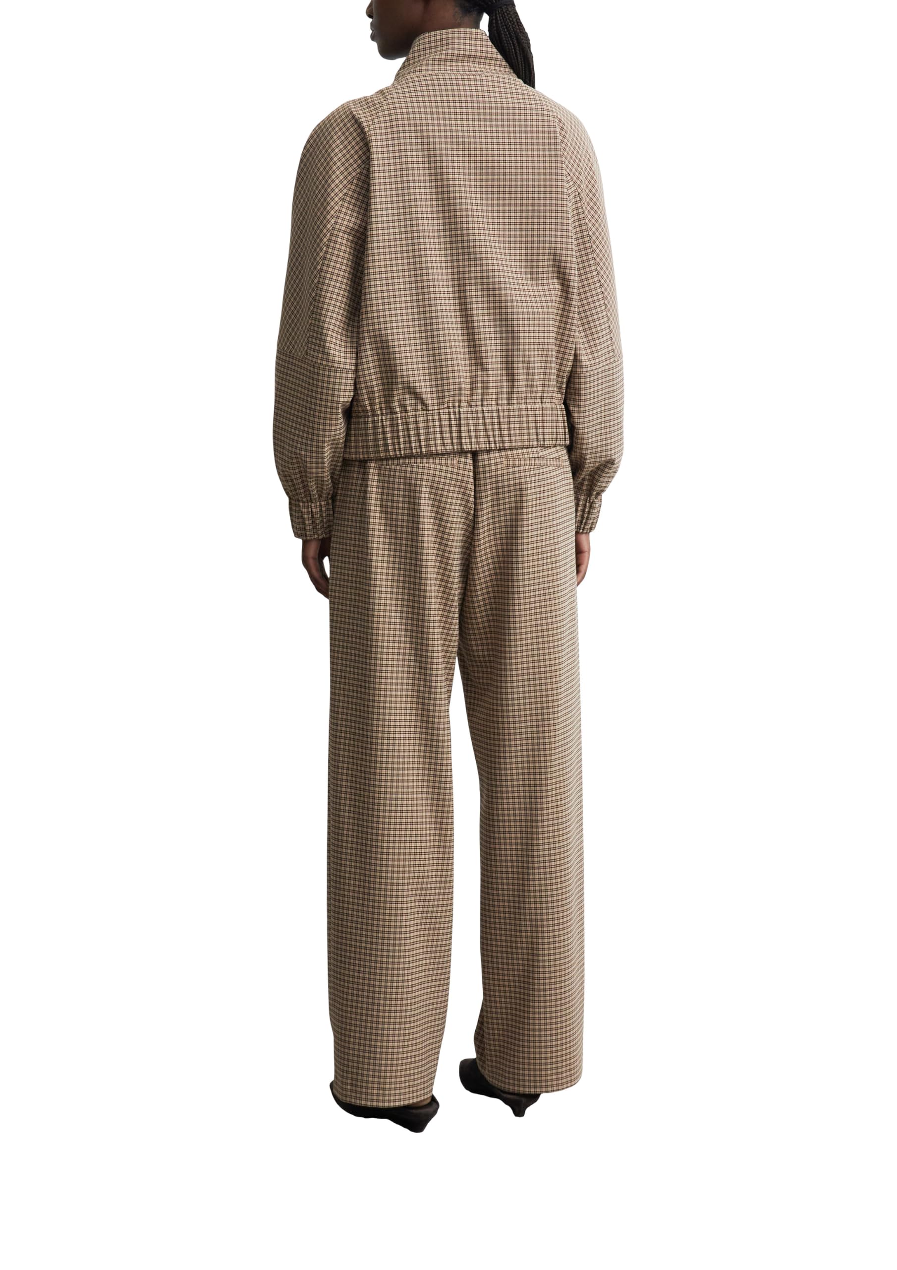 comma-schlupfhose-wide-leg-karo-hose-elastikbund-gr-32 image 2