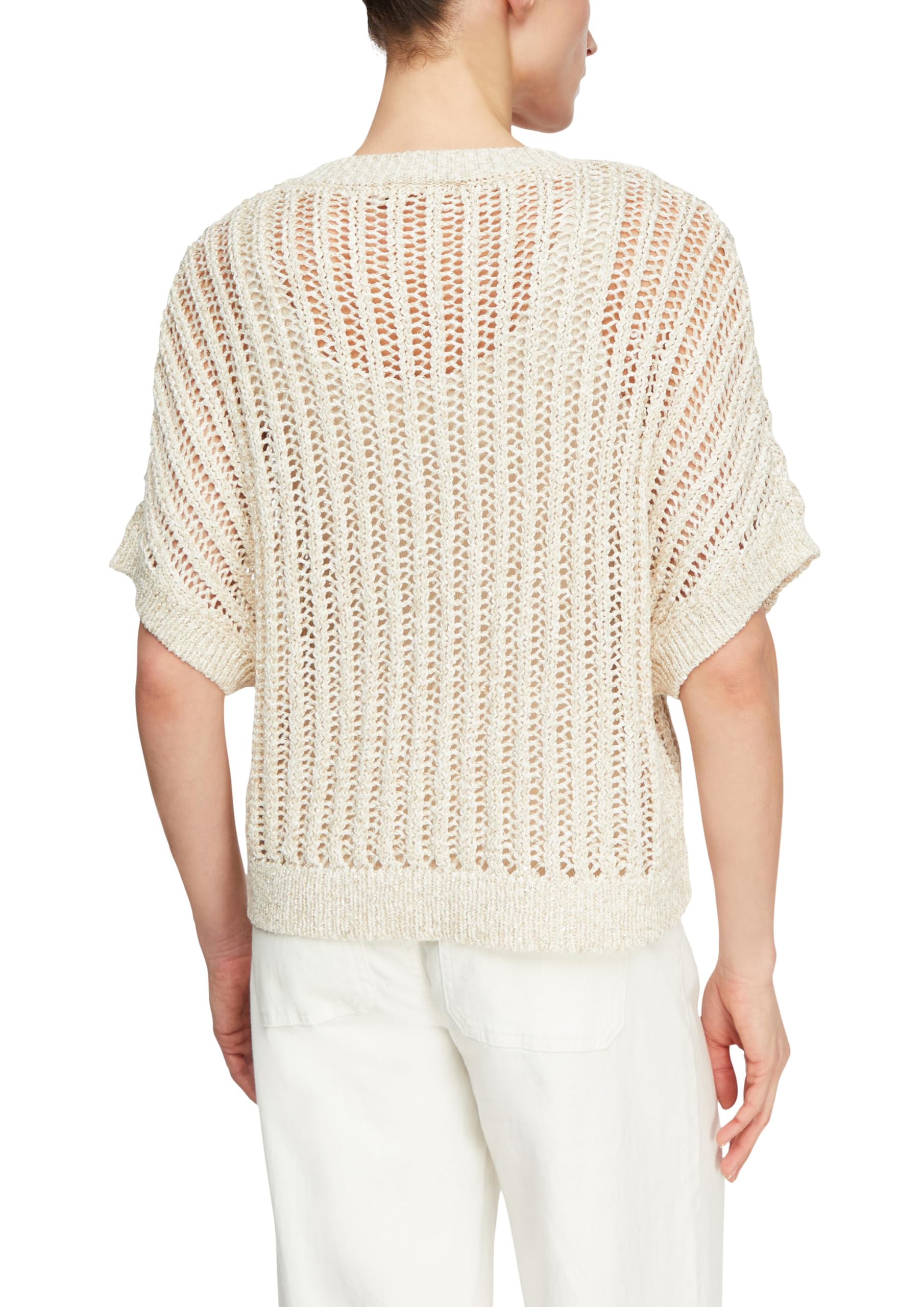 comma-strickpullover-damen-kurzarm-pailletten-gr-e-s image 2
