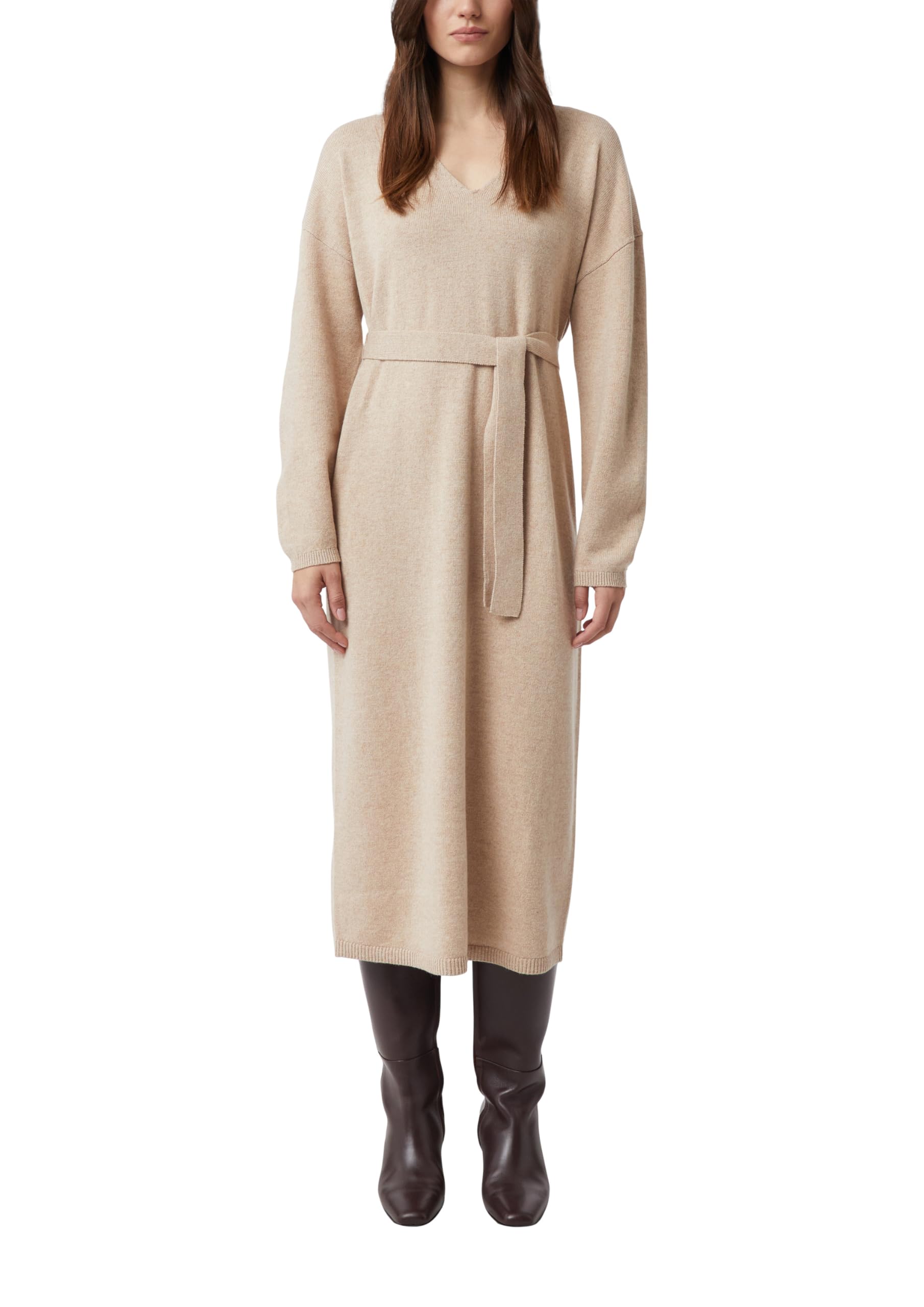 comma-midi-kleid-wollmix-relaxed-fit-gr-e-34-mit-g-rtel image 1