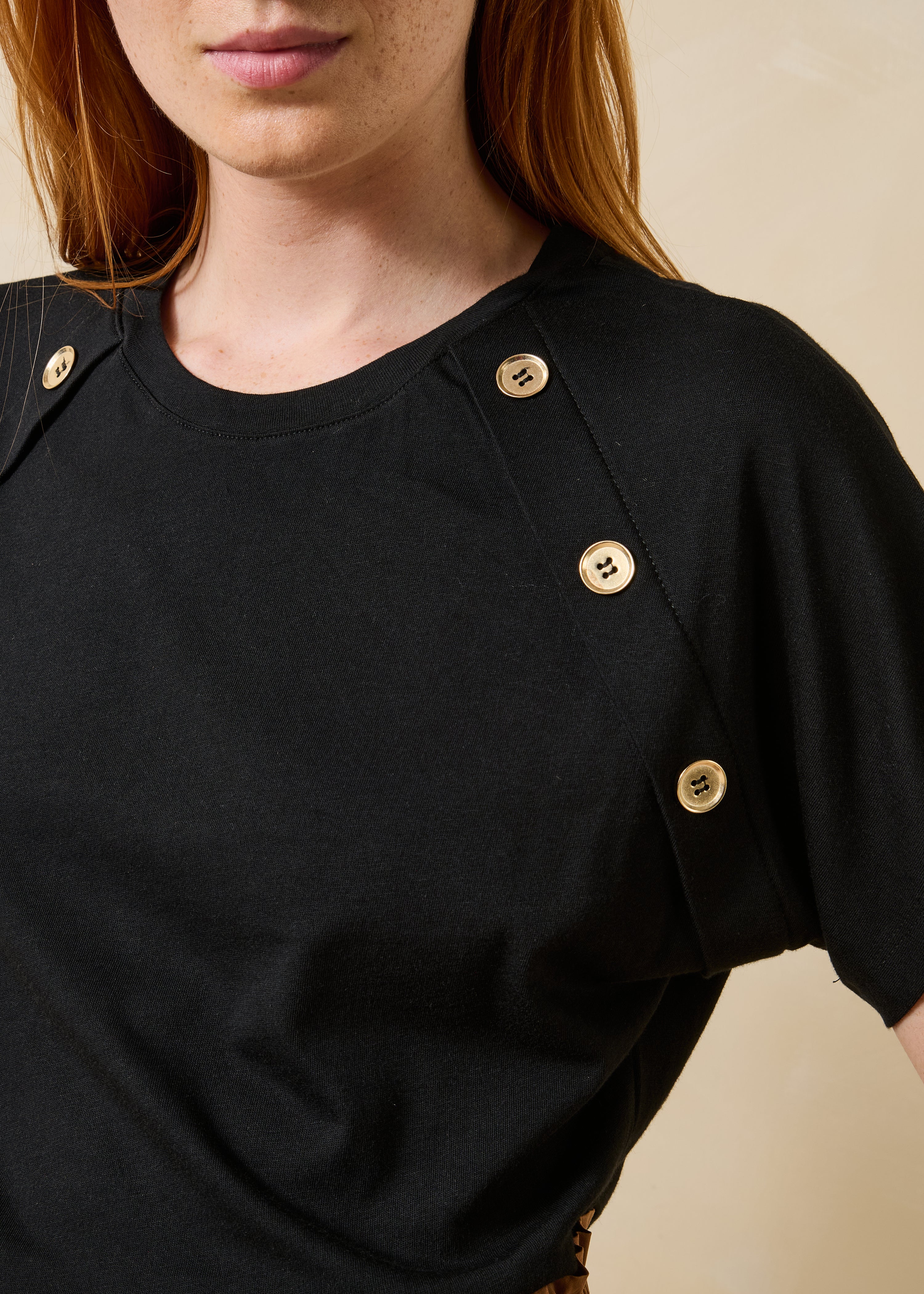 la-f-e-marabout-e-t-shirt-schwarz-bio-baumwolle-kurzarm image 5