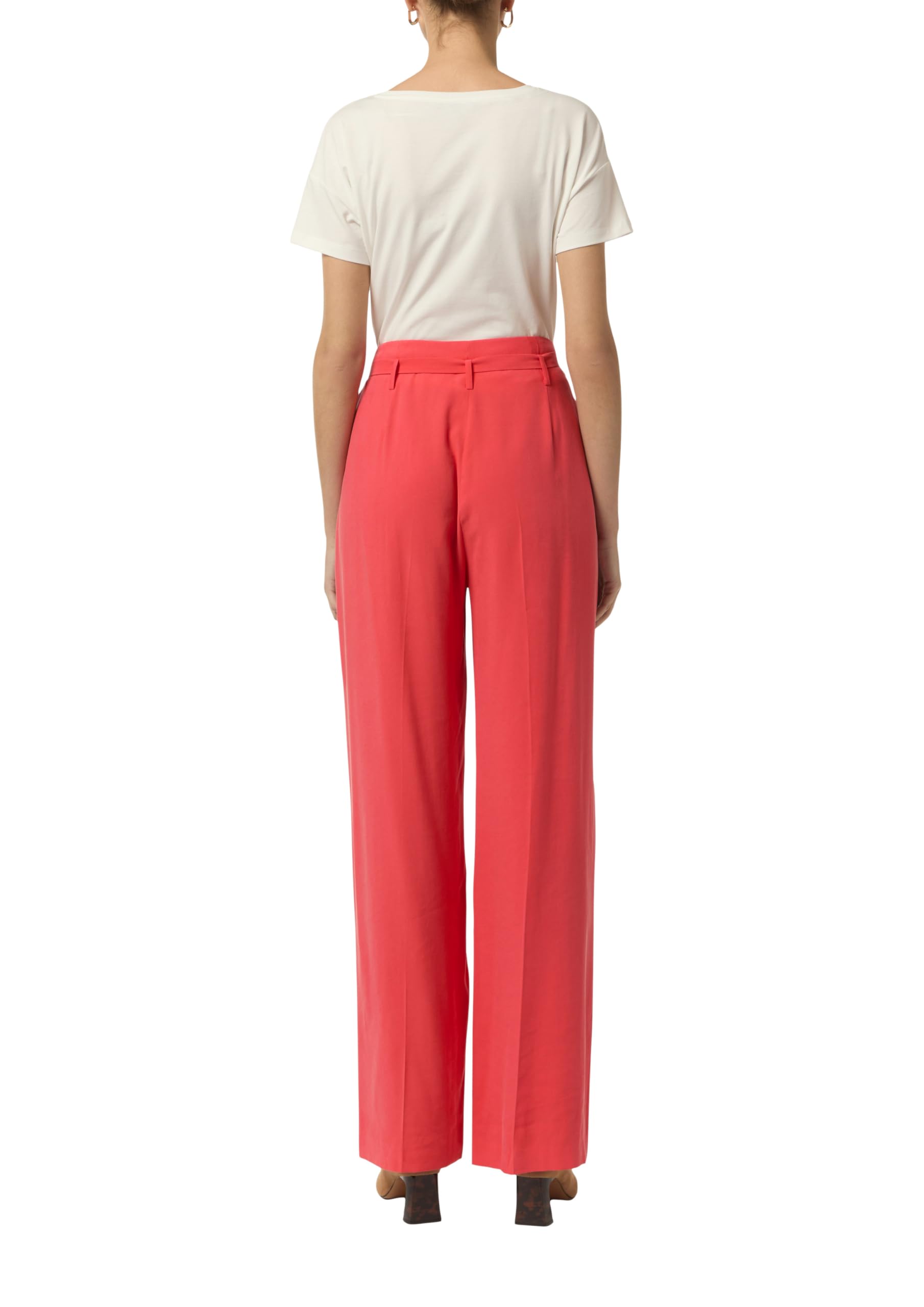 comma-loose-weite-hose-aus-piqu-damen image 2
