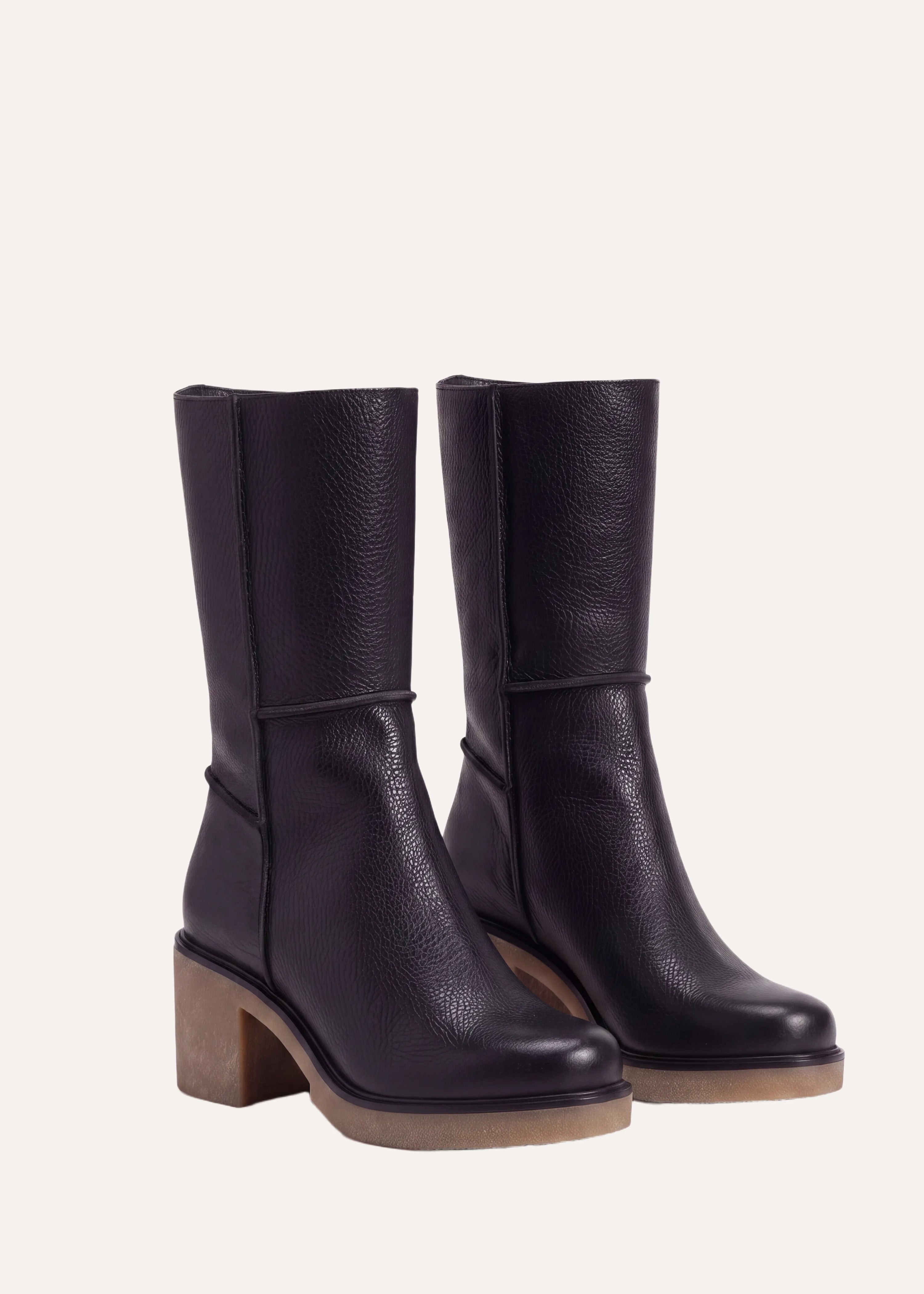 la-f-e-marabout-e-tansu-stiefeletten-schwarz-leder-absatz image 5