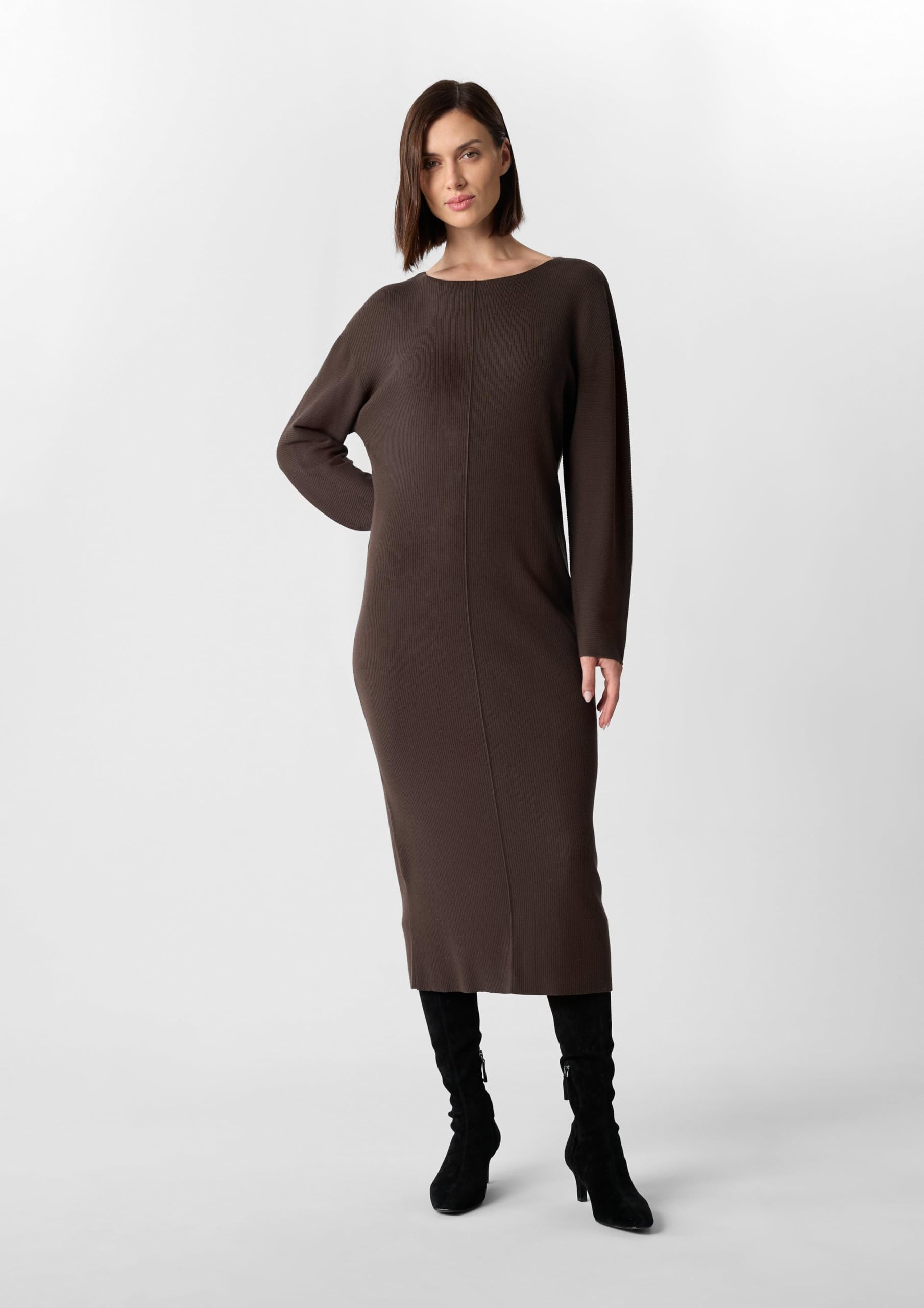 comma-rippstrickkleid-damen-berschnitten-gr-e-46 image 3
