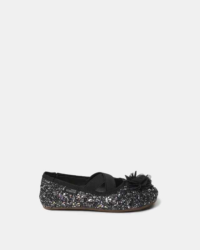 sofie-schnoor-kids-neliask-hausschuh-schwarz-glitzer image 1