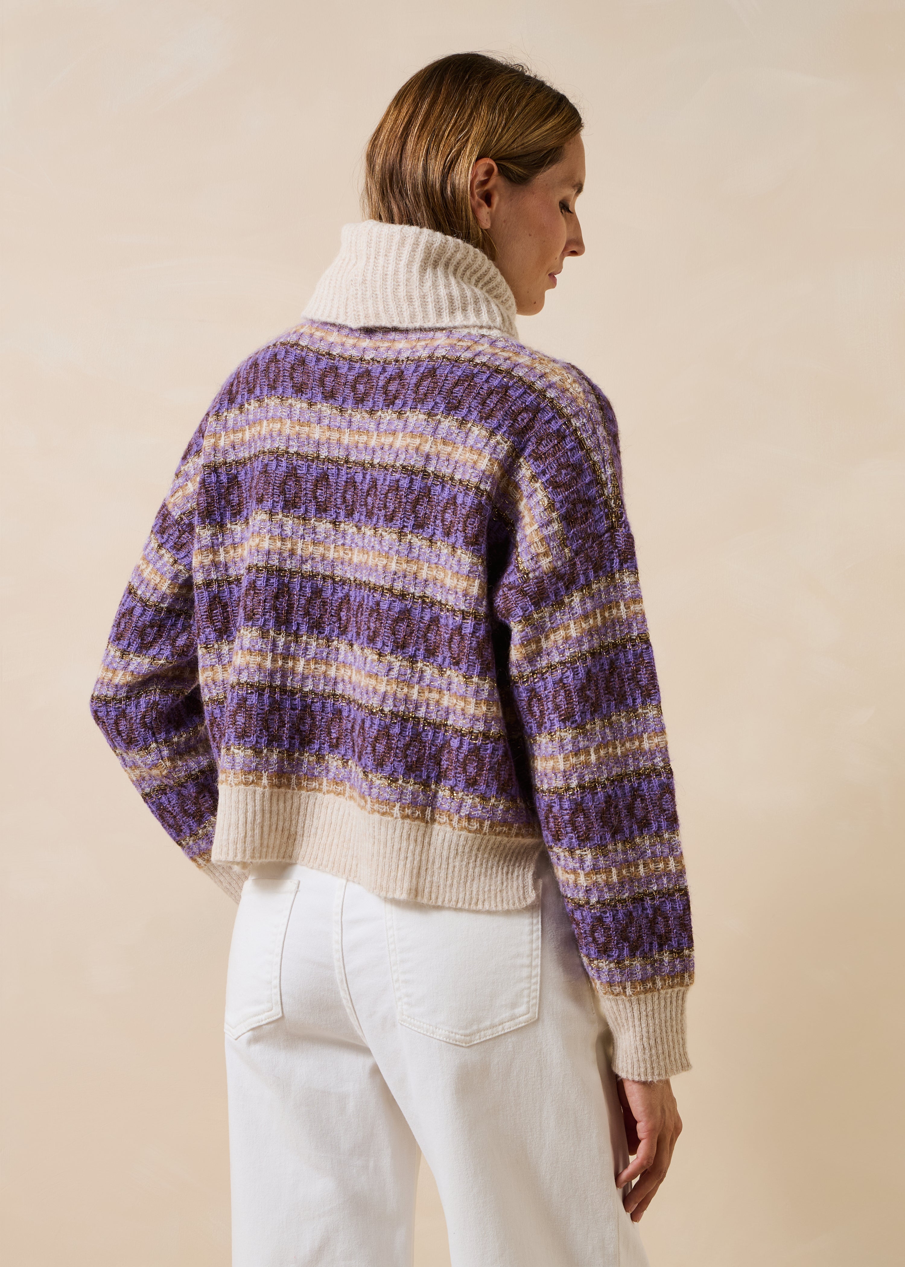 la-f-e-marabout-e-goji-pullover-cru-violett-streifen-oversize image 3