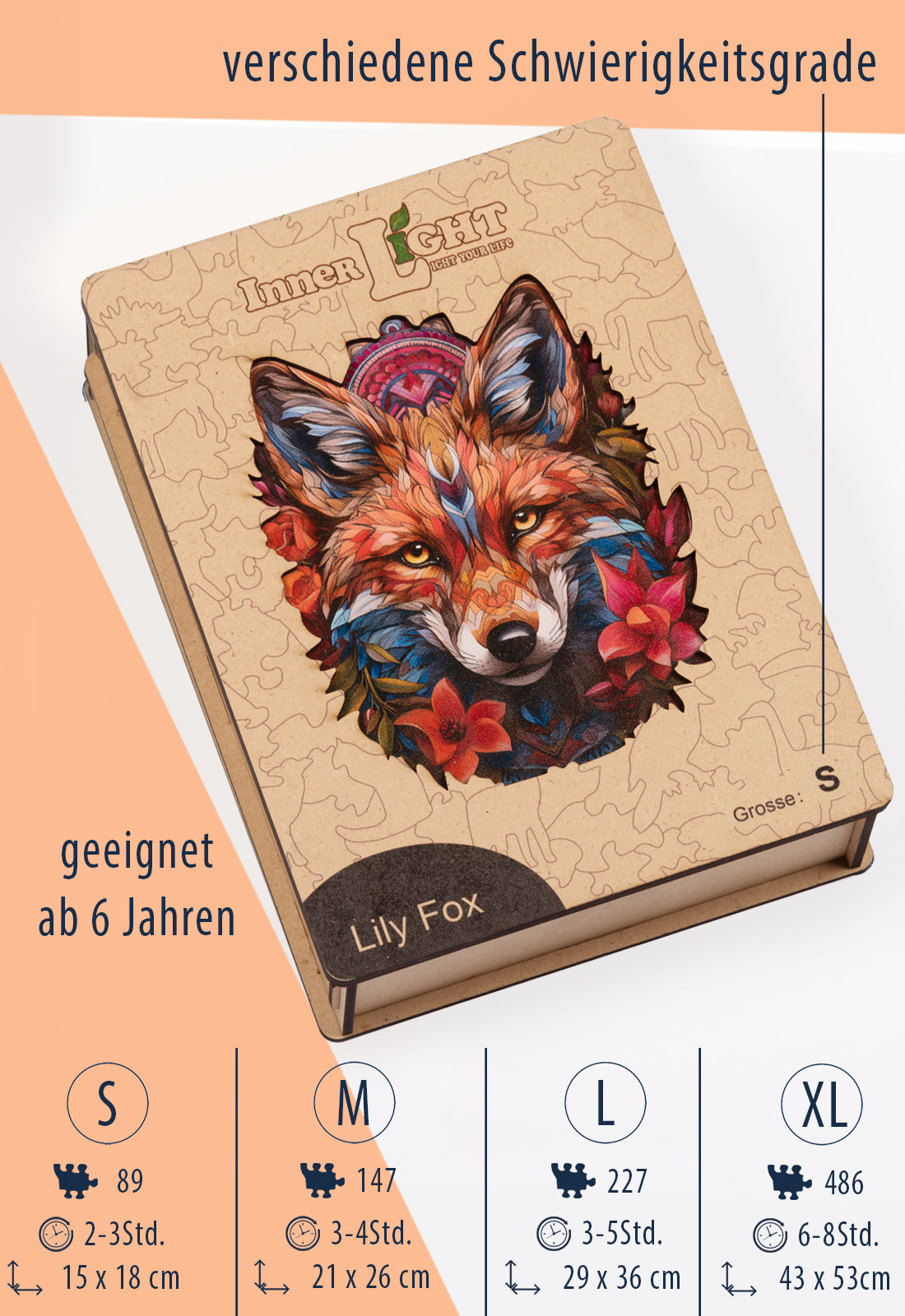 moshiki-holzpuzzle-lily-fox-fuchs-holz-farbenfroh-kunst image 1