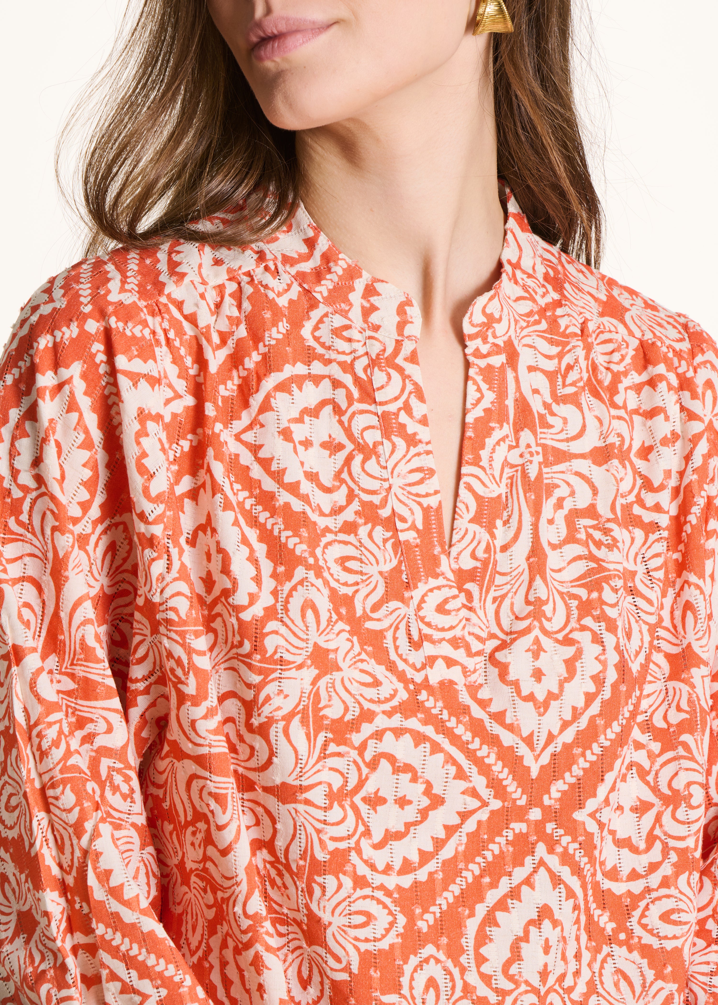 la-f-e-marabout-e-vince-top-orange-floral-baumwolle image 5