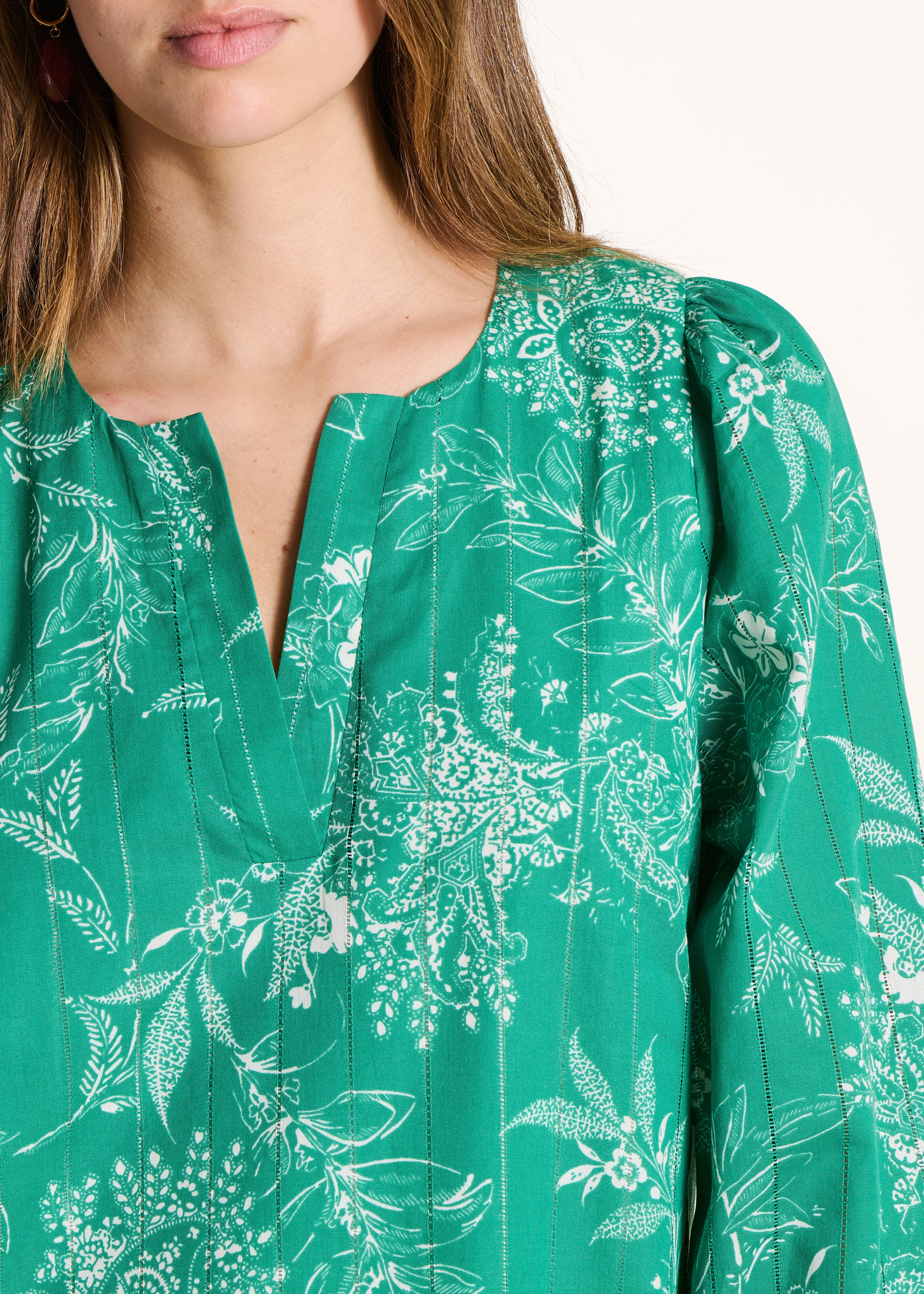 la-f-e-marabout-e-kleid-kurz-gr-n-gebl-mt-gr-34 image 4