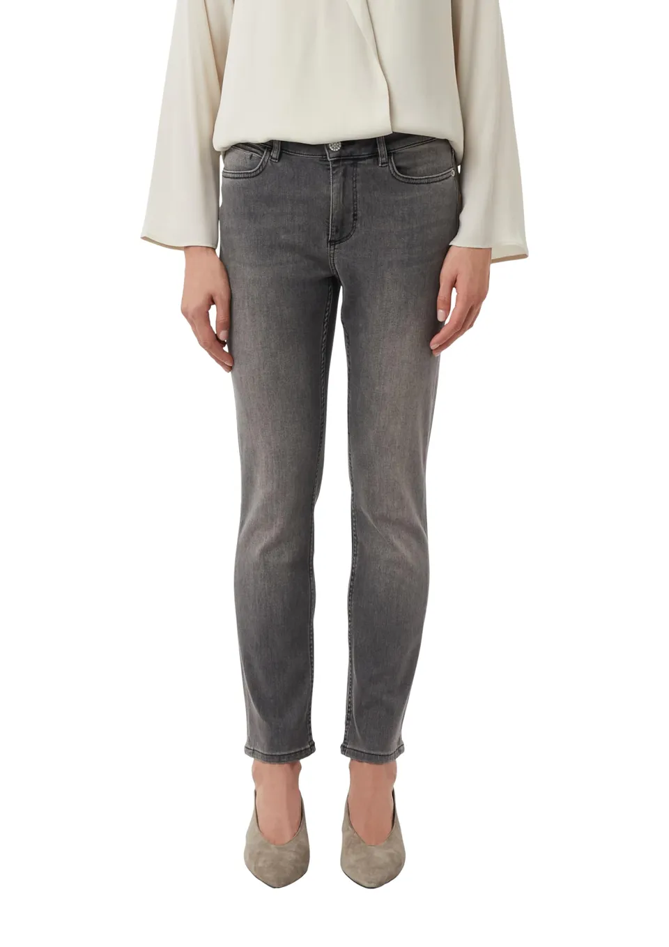 comma-slim-fit-jeans-damen-stretch-gr-46-knopf image 1
