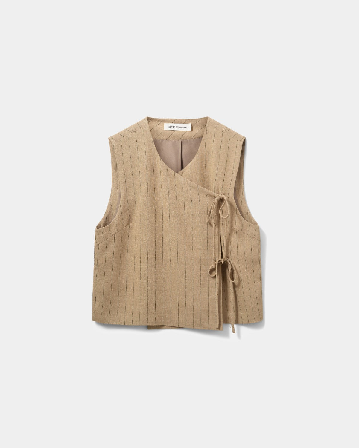 sofie-schnoor-women-cailinsw-weste-beige-gestreift-leinen image 1
