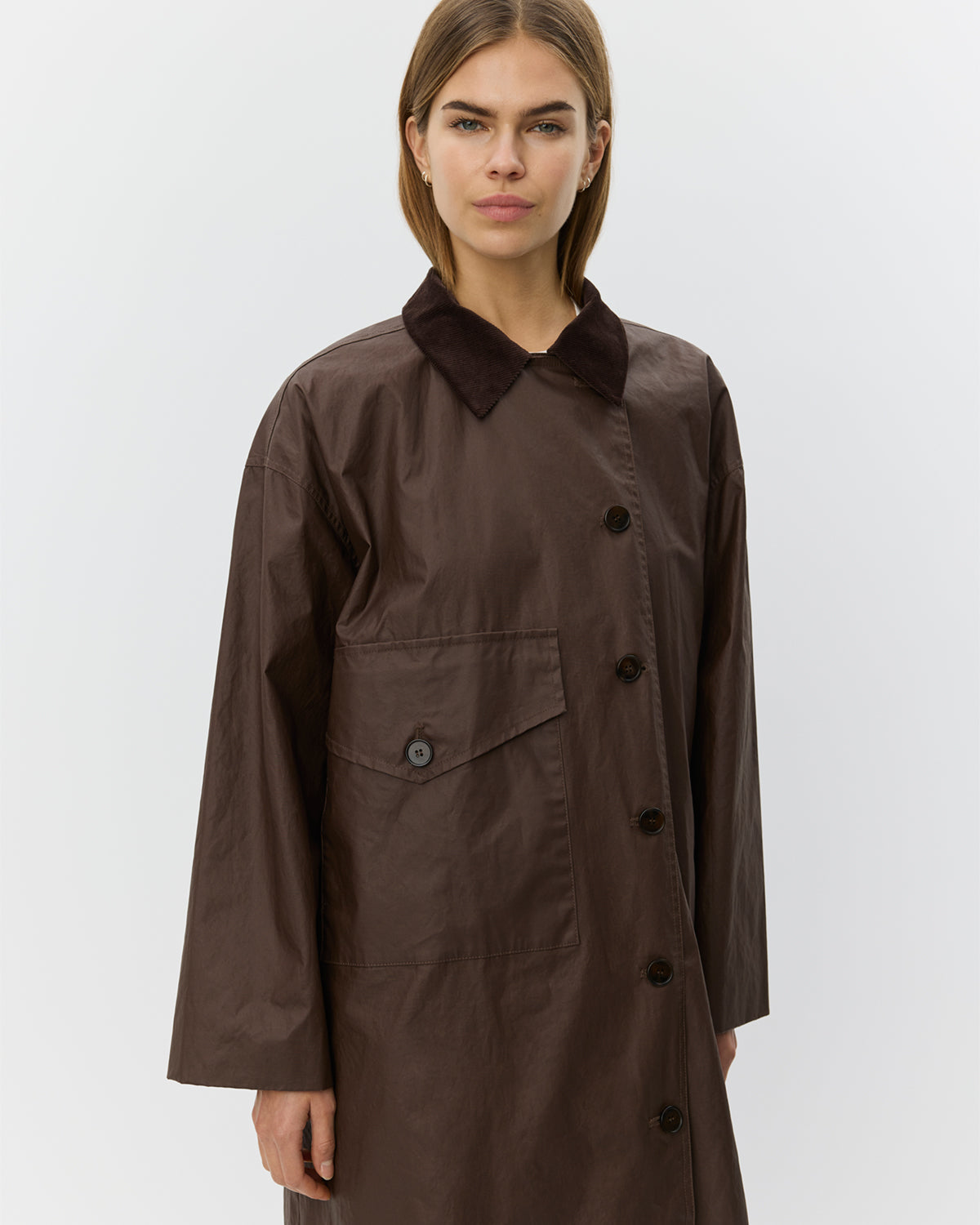 sofie-schnoor-women-agnessw-coat-mantel-dunkelbraun-baumwolle image 5
