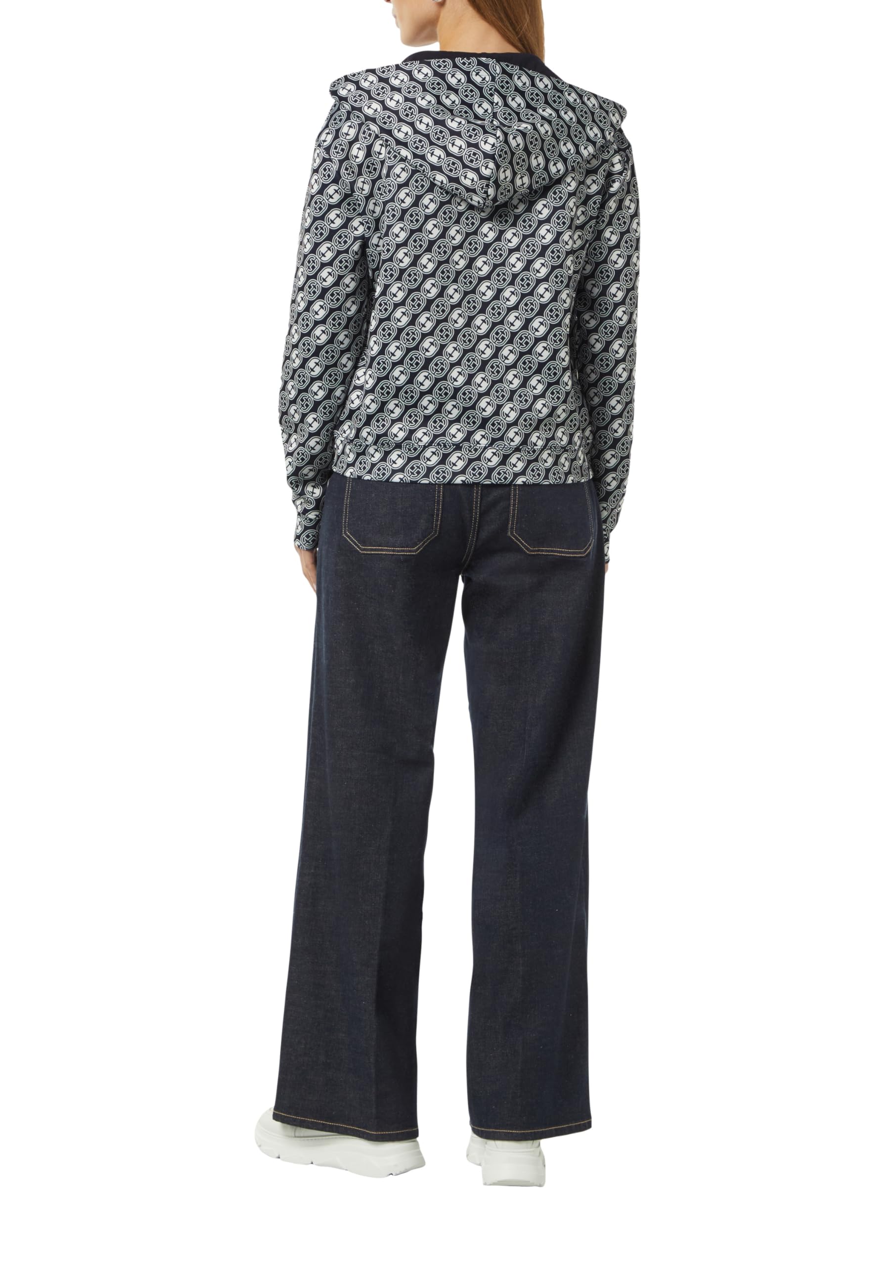 comma-sweat-jacke-damen-icon-muster-mit-kapuze image 2