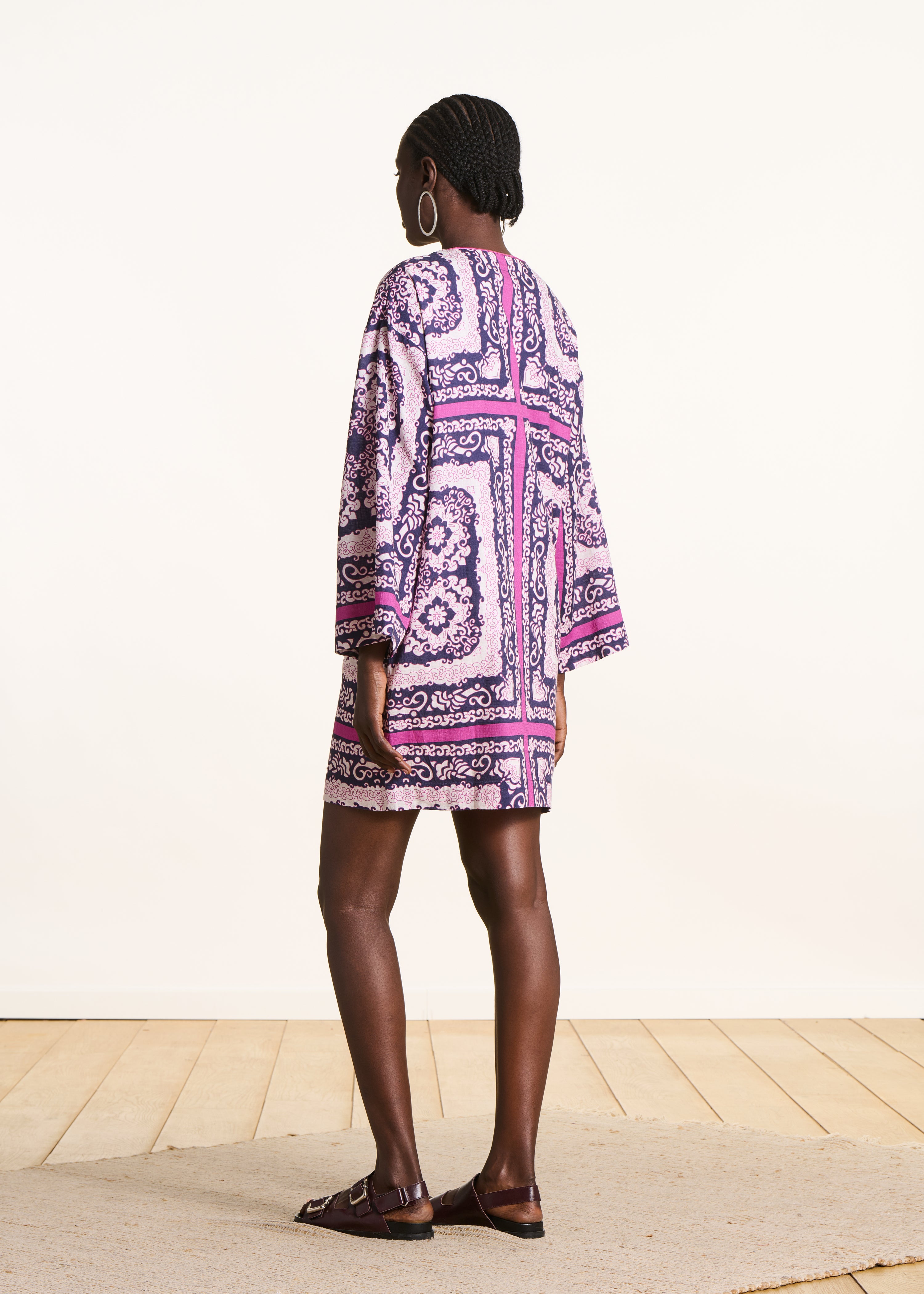 la-f-e-marabout-e-florena-kleid-violett-rosa-bio-baumwolle image 2