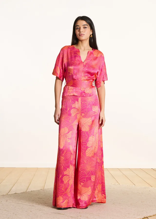 la-f-e-marabout-e-feloco-hose-blumenprint-rosa-weit image 1