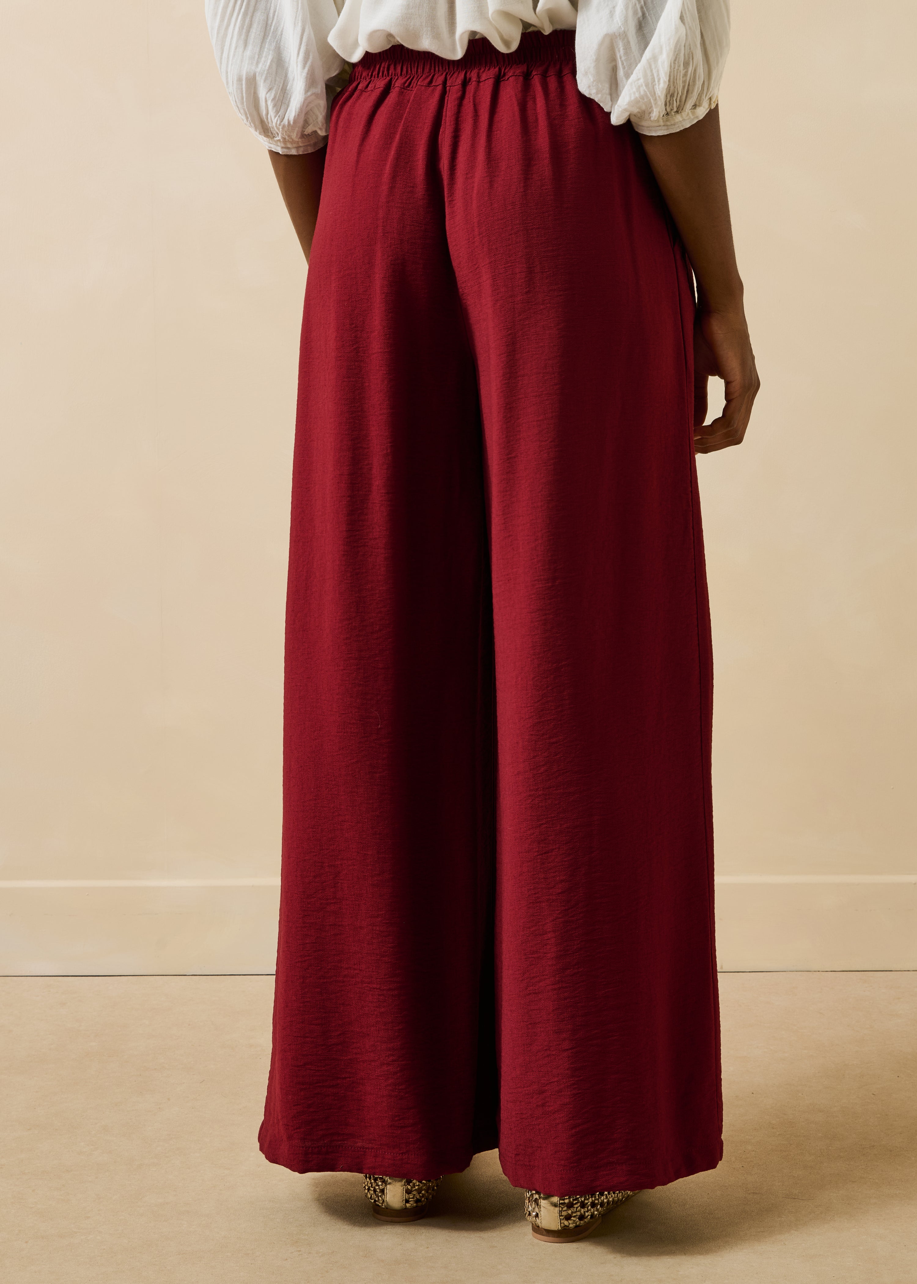 la-f-e-marabout-e-simba-jacquardhose-damen-bordeaux image 3