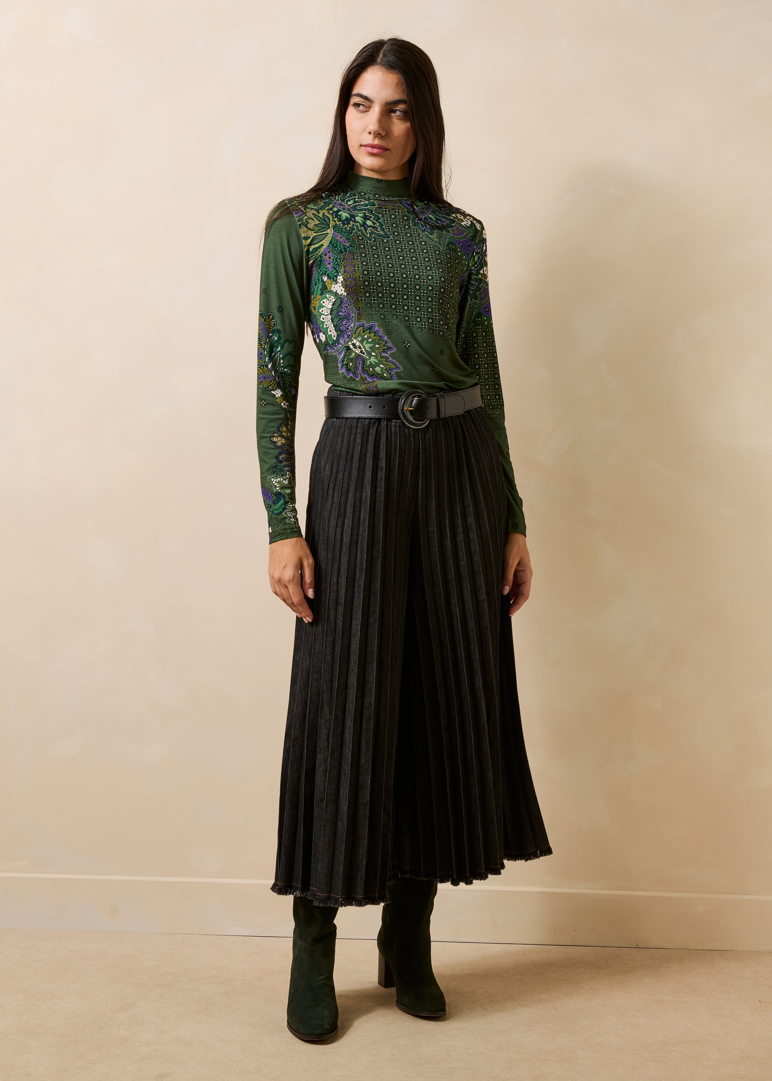 la-f-e-marabout-e-covola-t-shirt-gr-n-paisley-ecovero image 2