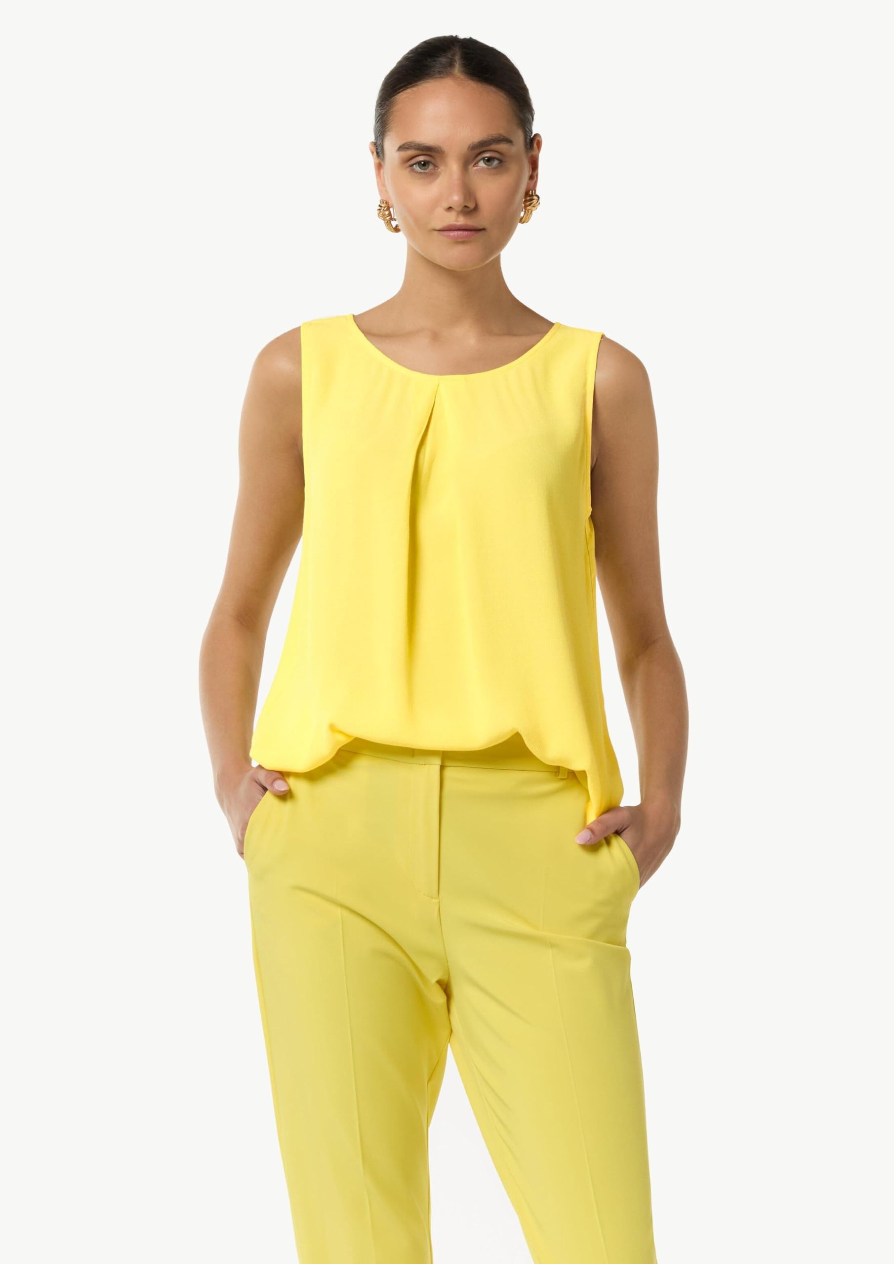 comma-t-shirt-2148537-zitrone-shirt-crepe-gr-38 image 5
