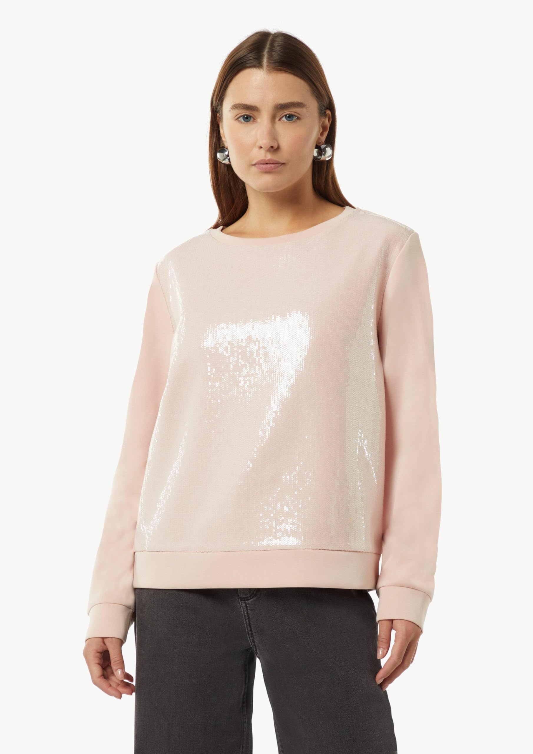 comma-sweatshirt-pailletten-besatz-damenpullover-glitzer image 5