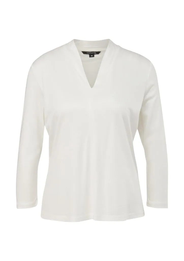 comma-2144615-t-shirt-damen-gr-40-wei-viskose image 1