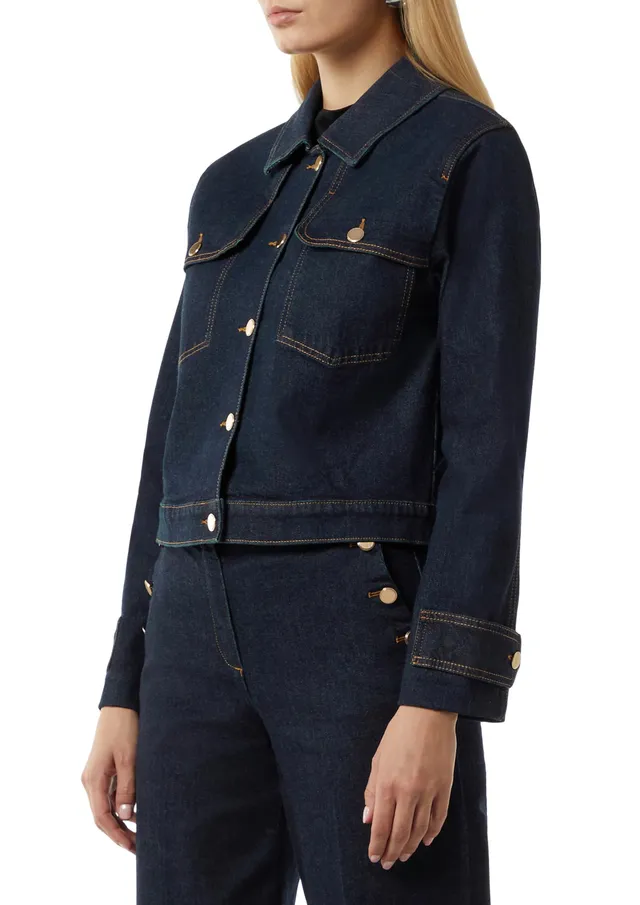 comma-denimjacke-kastig-gold-kn-pfe-jacke-gr-e-40-navy image 1