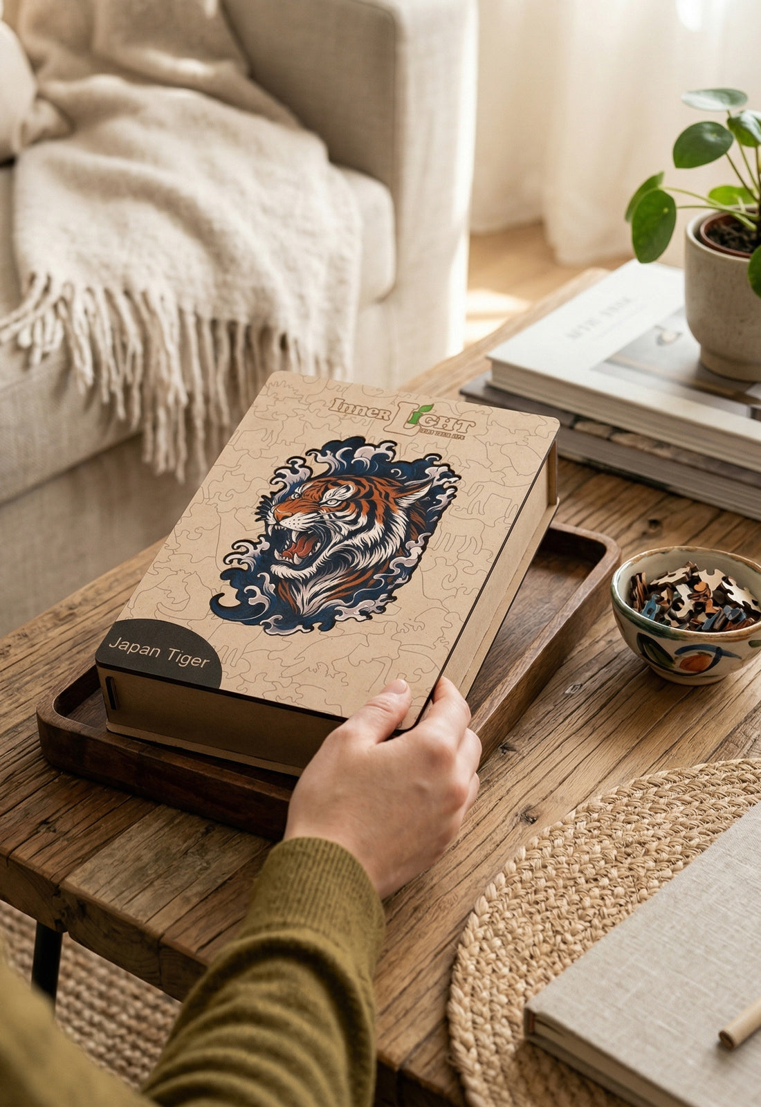 moshiki-holzpuzzle-japan-tiger-tiermotiv image 2