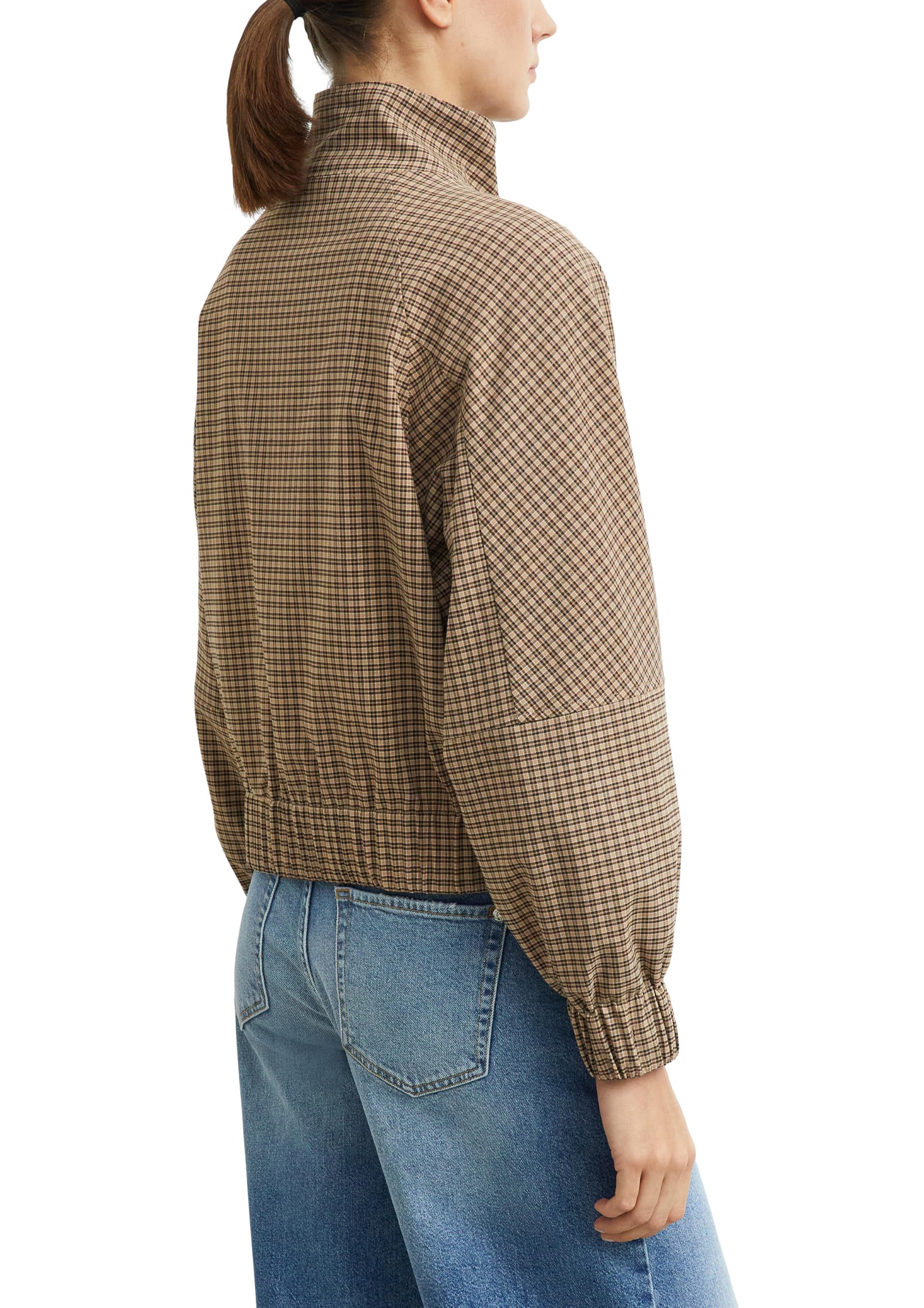 comma-blousonjacke-karo-stehkragen-jacke-gr-e-38 image 2