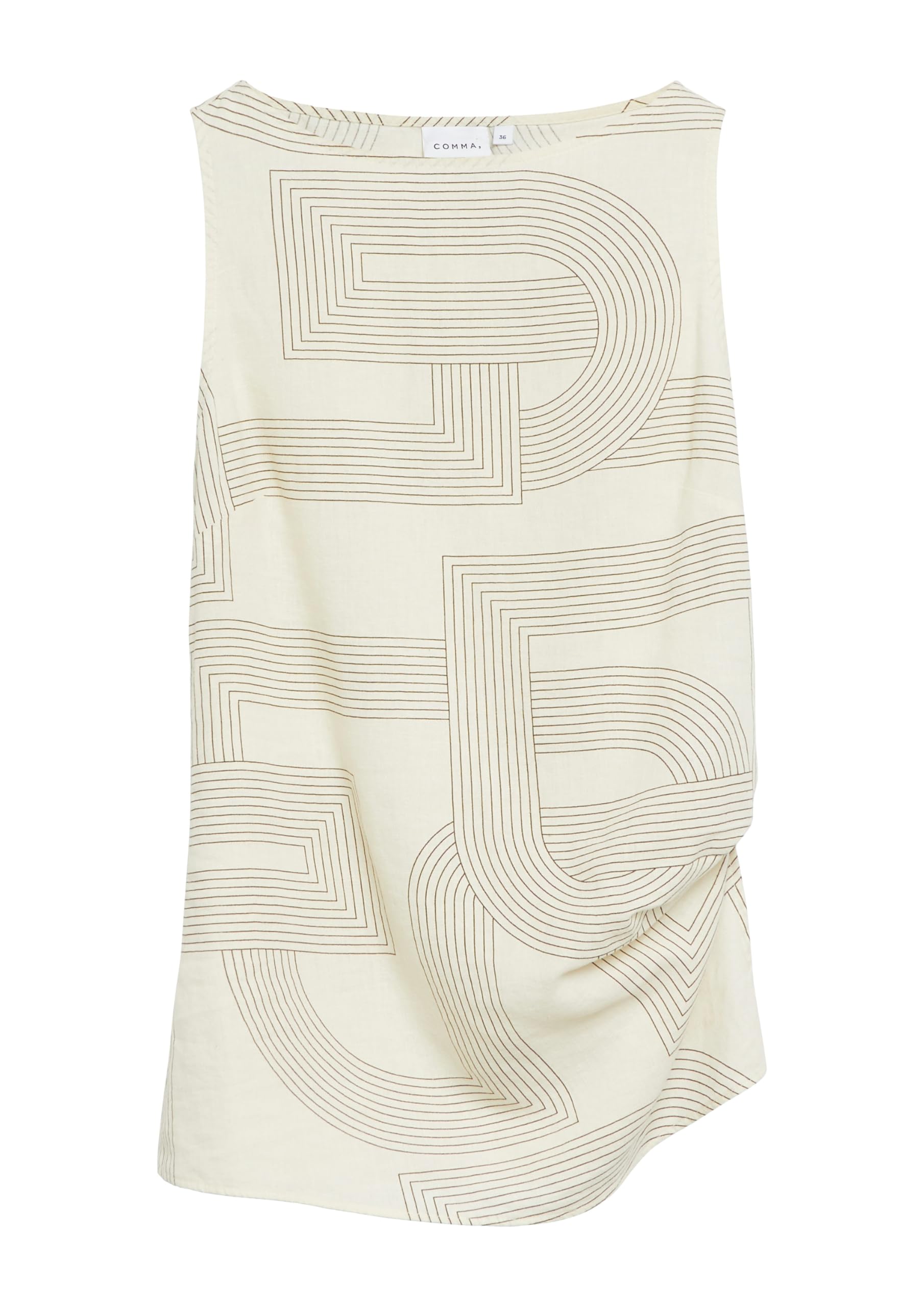 comma-blouses-bluse-leinenmix-gr-e-32-u-boot-tailliert image 3