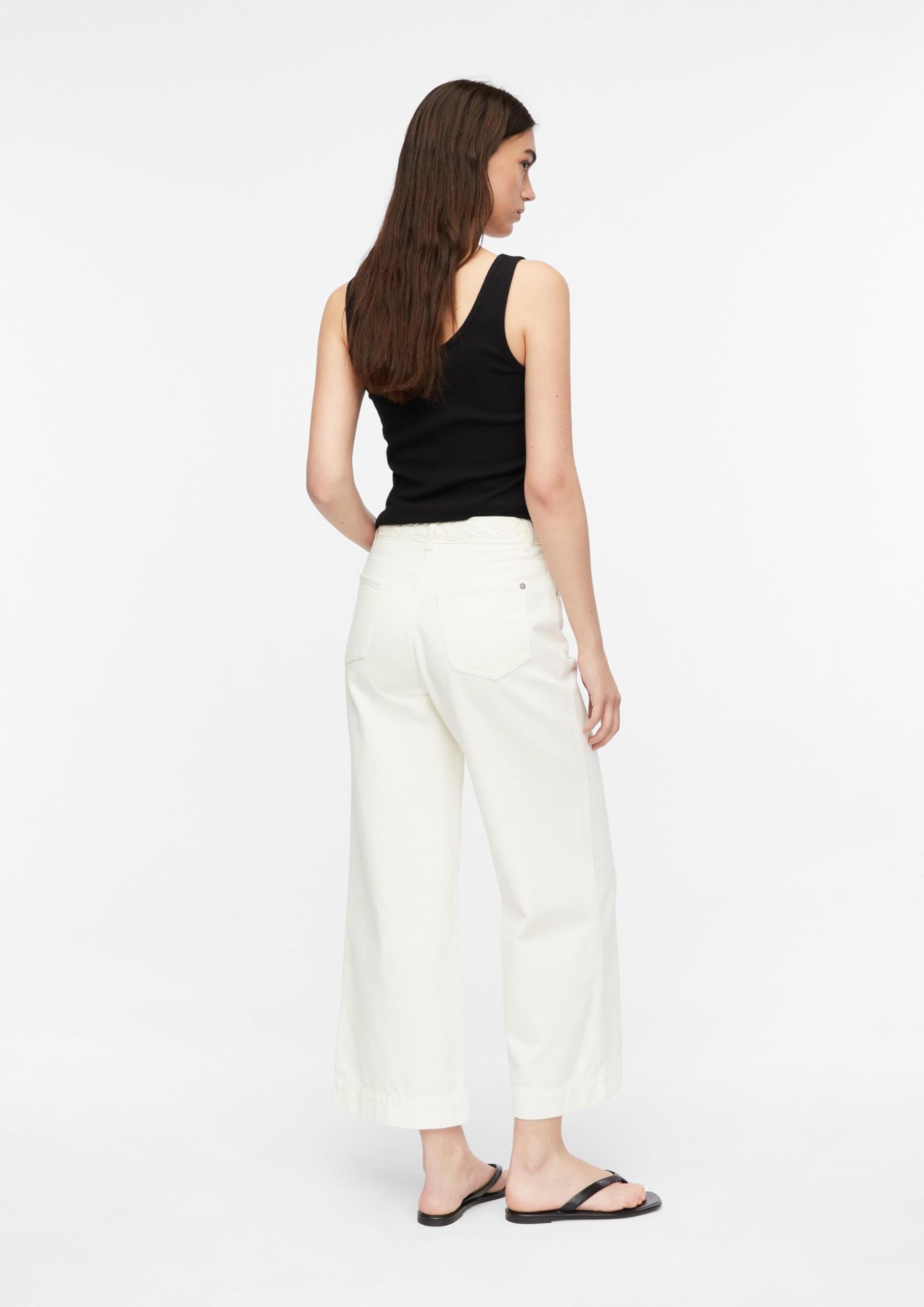comma-jeans-wide-leg-ankle-jeans-gr-e-36-mit-zopf-detail image 7