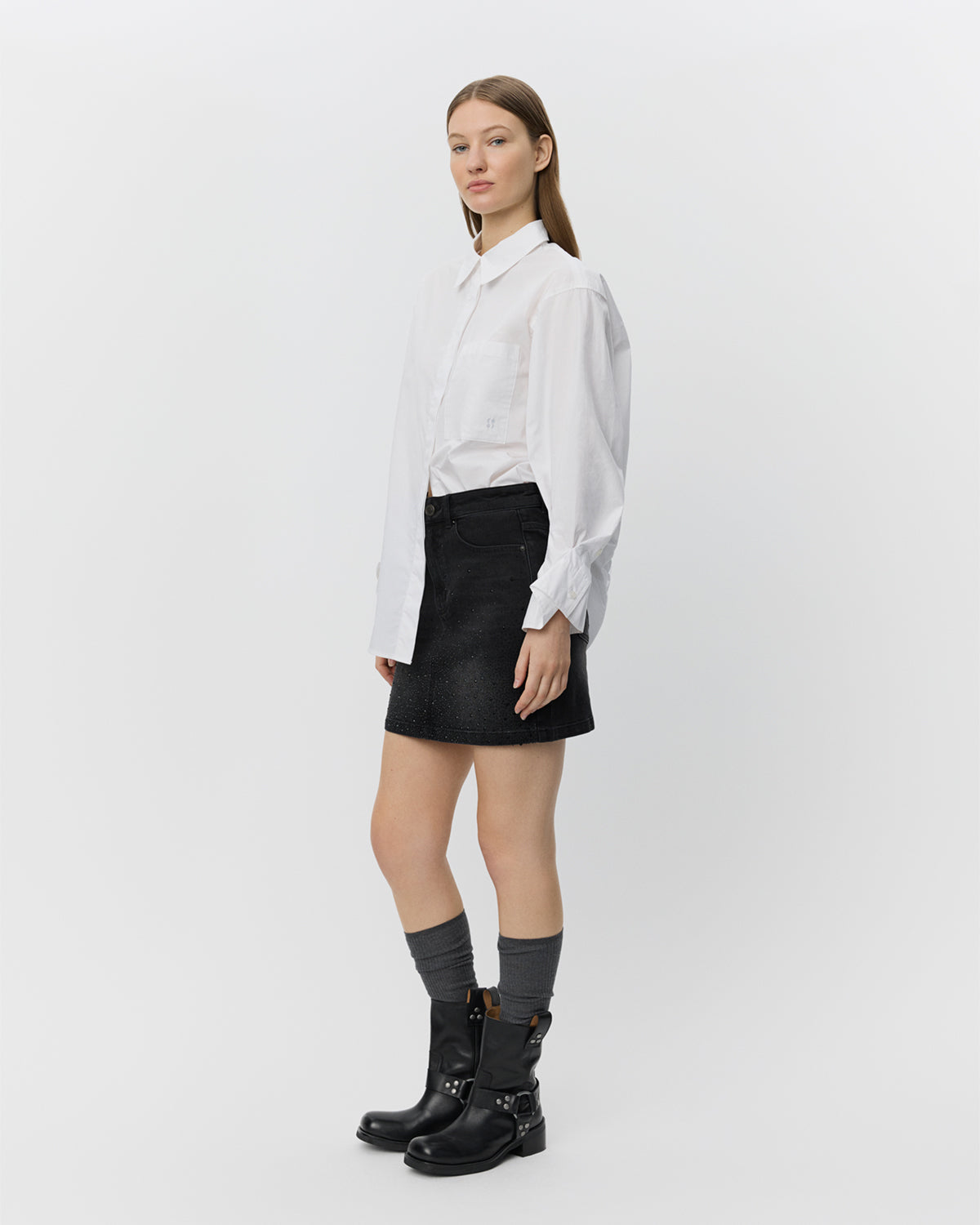 sofie-schnoor-dandysw-mini-rock-schwarz-denim image 3