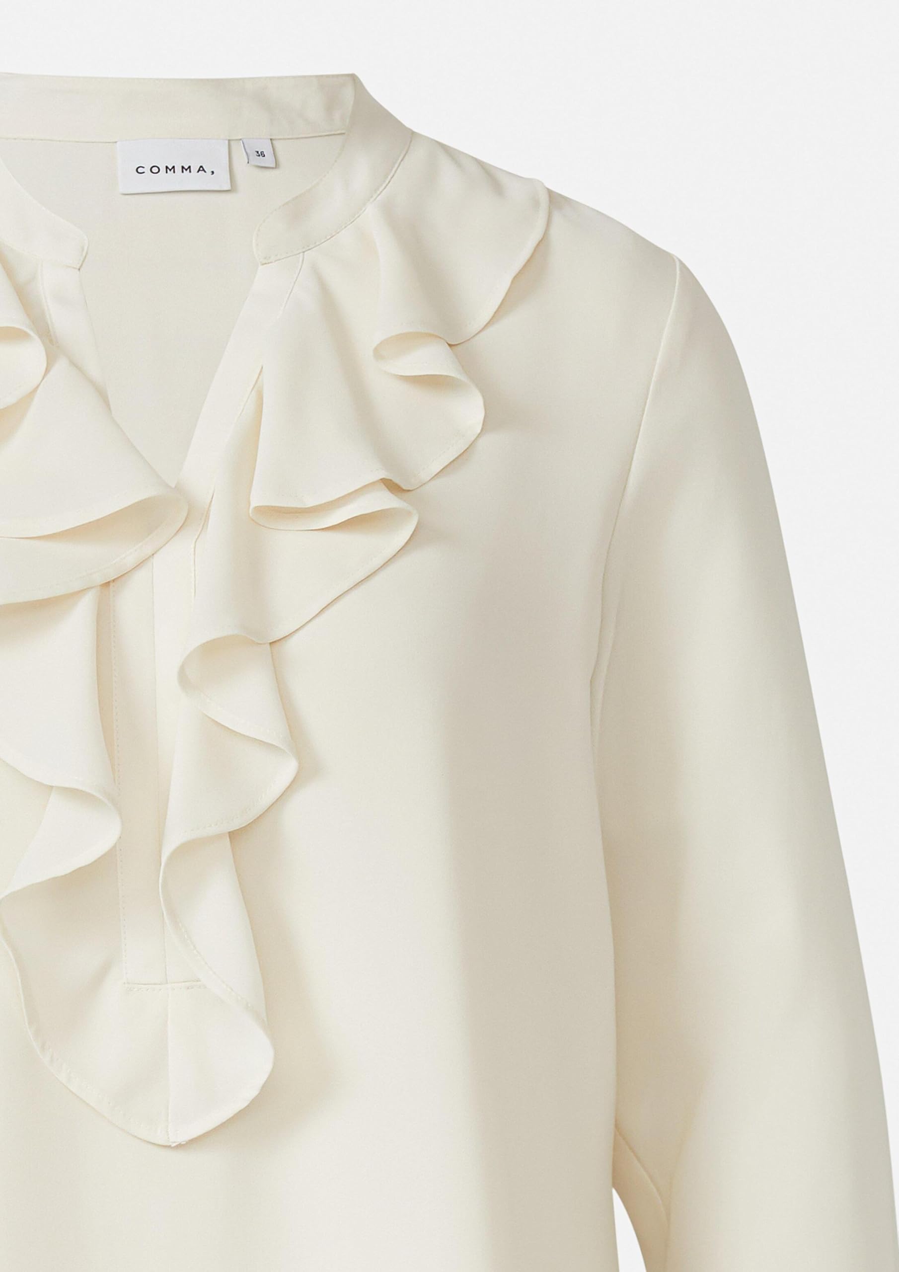 comma-2175657-bluse-mit-volant-langarm-gr-44 image 7