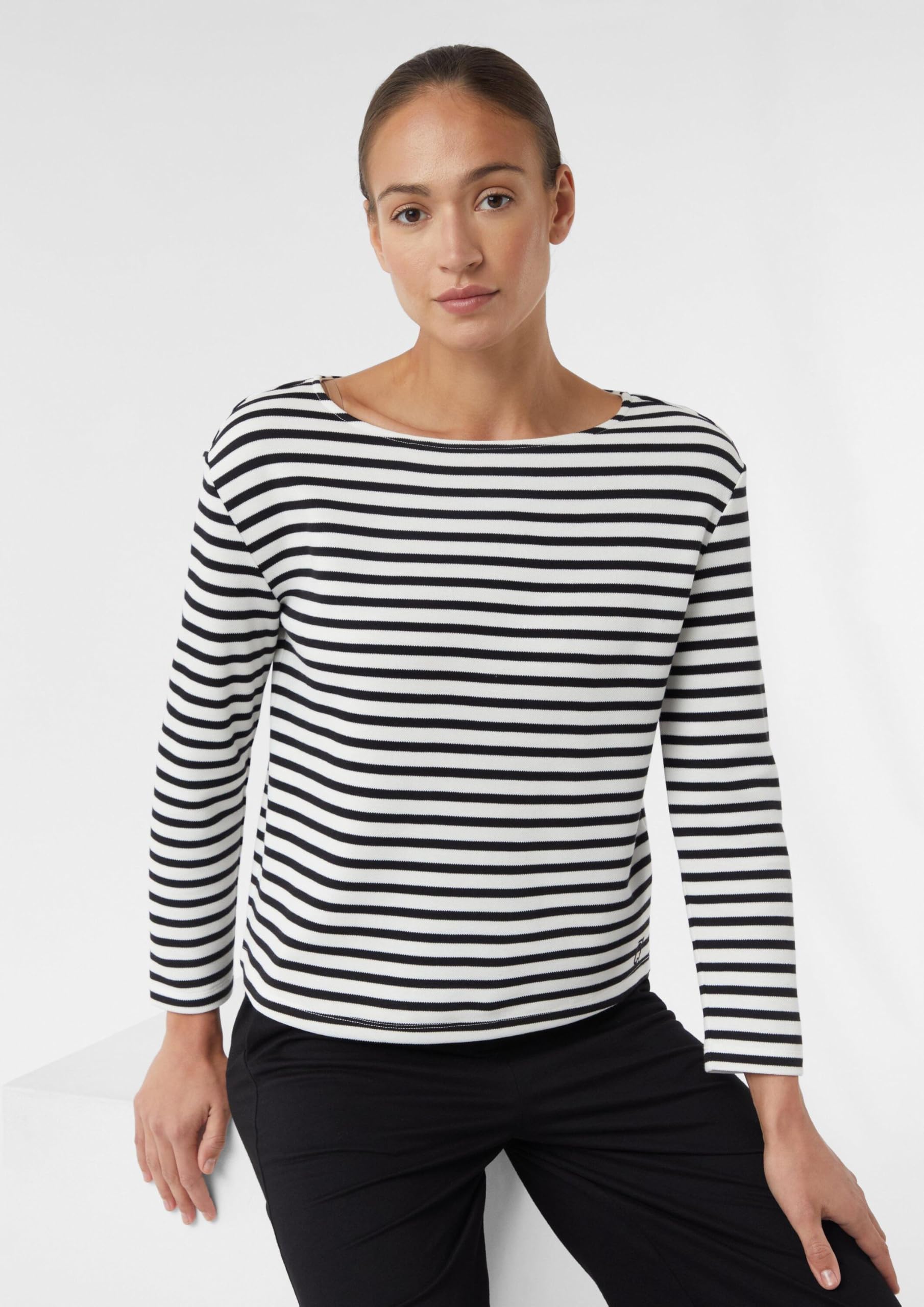 comma-sweatshirt-piqu-gestreift-gr-36-pullover image 7