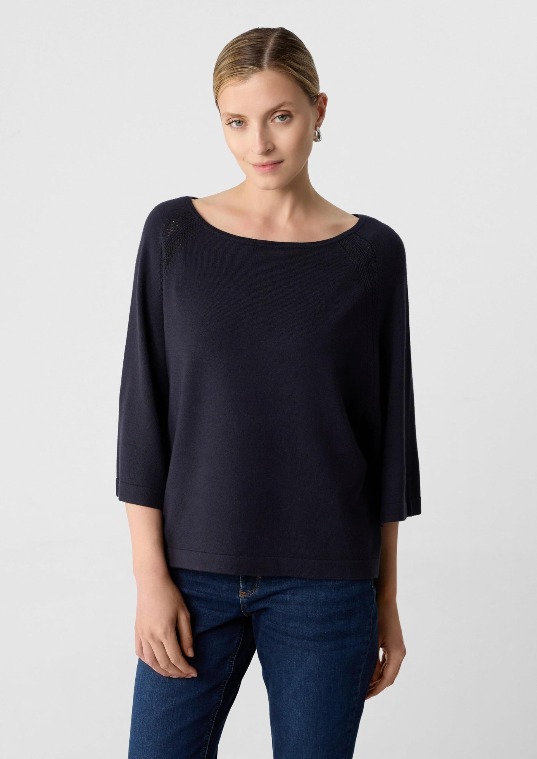 comma-oversized-feinstrick-pullover-damen-gr-s-lochmuster image 3