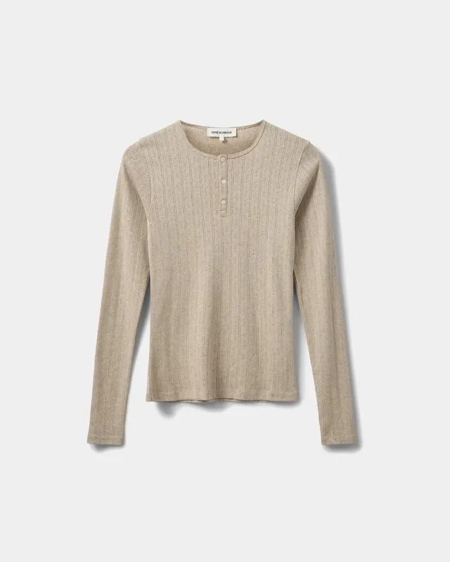 sofie-schnoor-women-aliciasw-t-shirt-langarm-beige-melange-m image 1