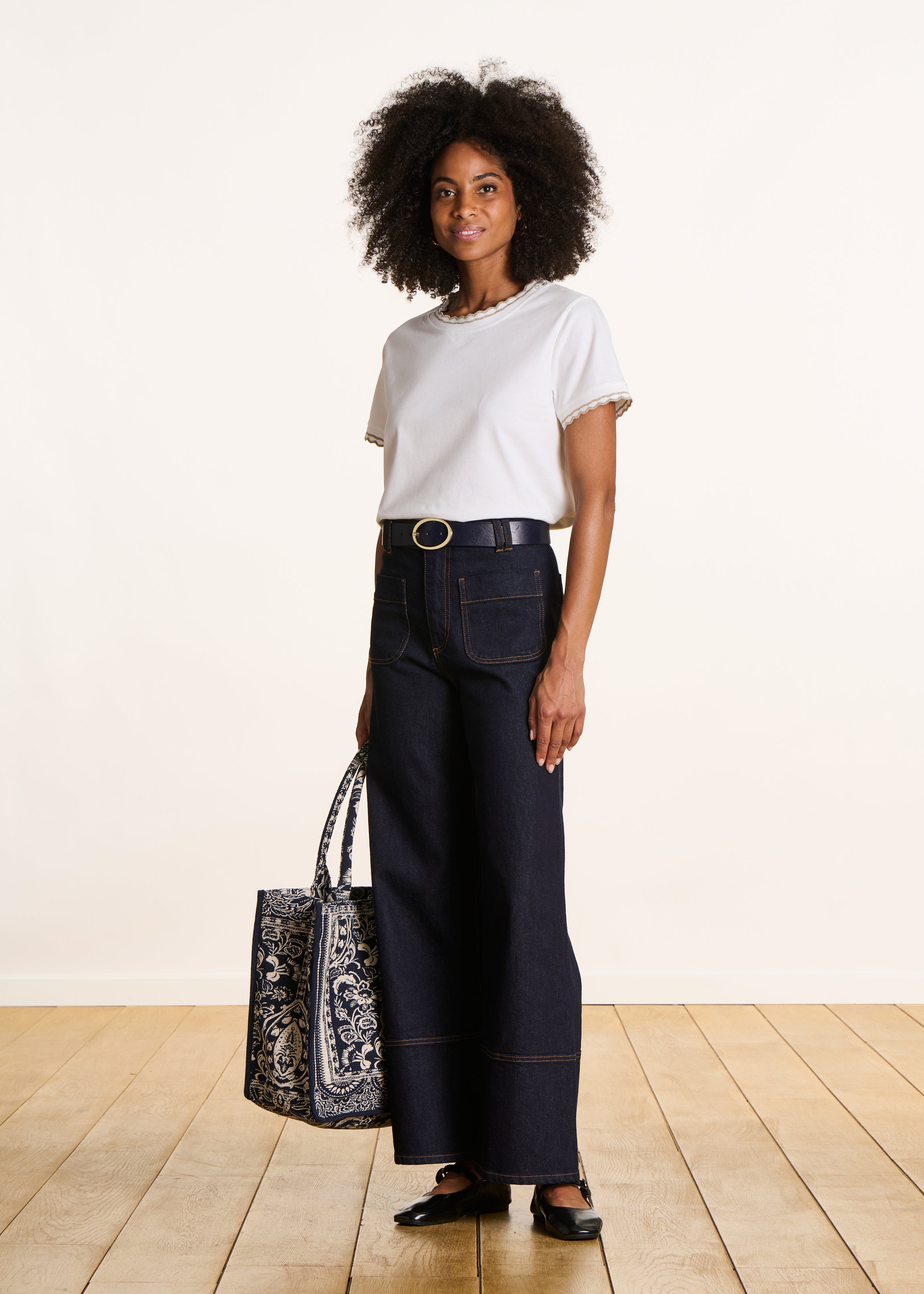la-f-e-marabout-e-tops-t-shirt-cru-bio-baumwolle-kurzarm image 2