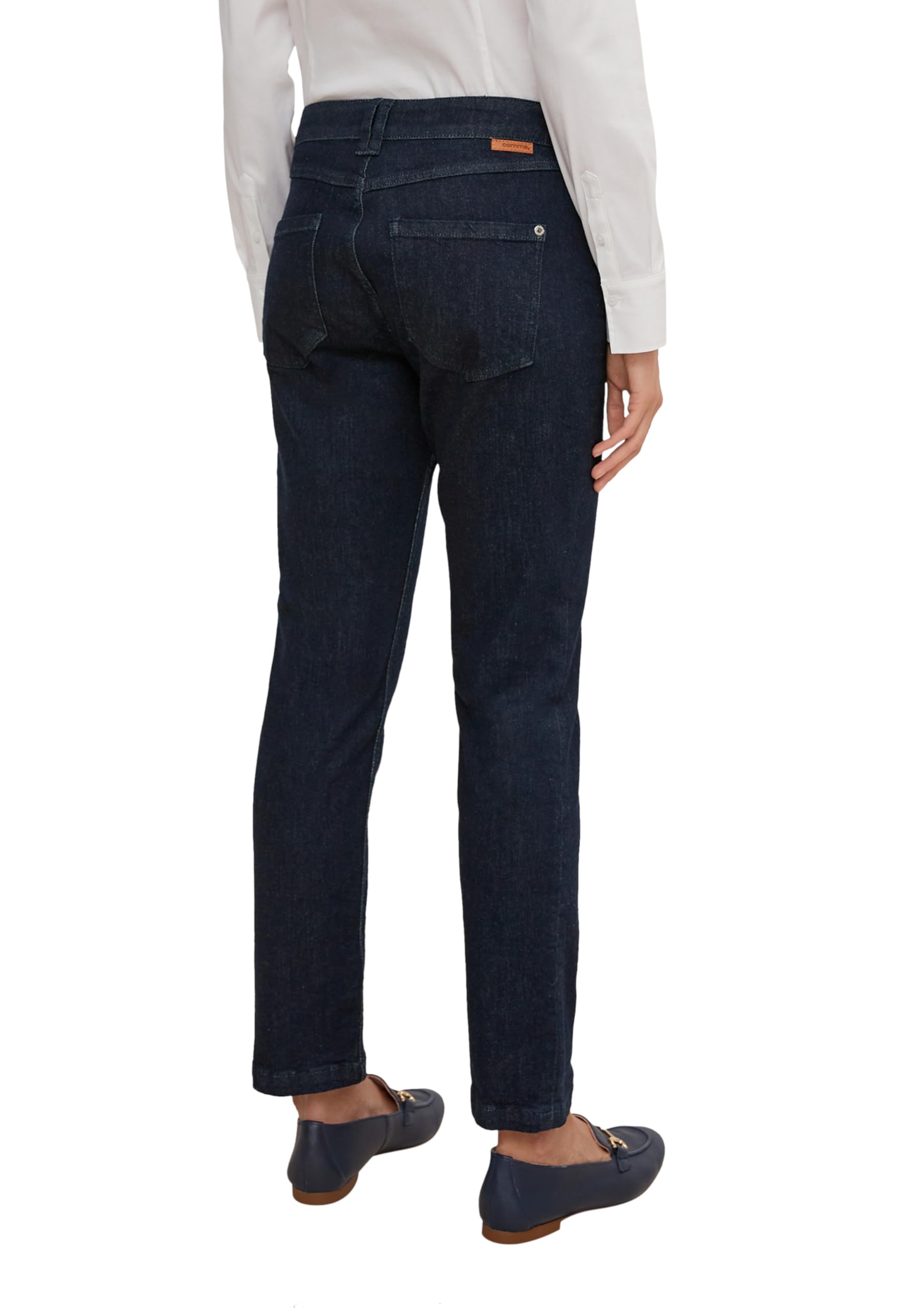 comma-jeans-7-8-jeanshose-dunkle-waschung image 2