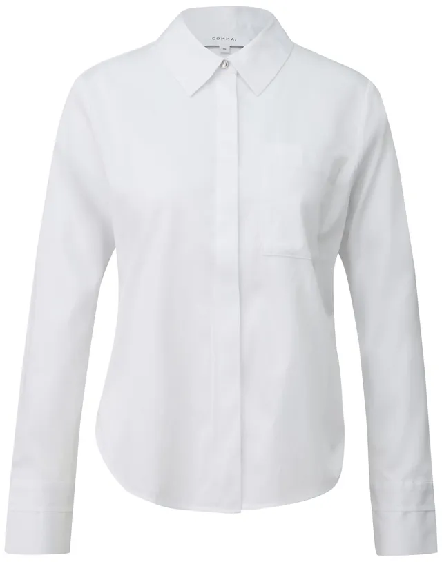 comma-bluse-langarm-baumwollmix image 1