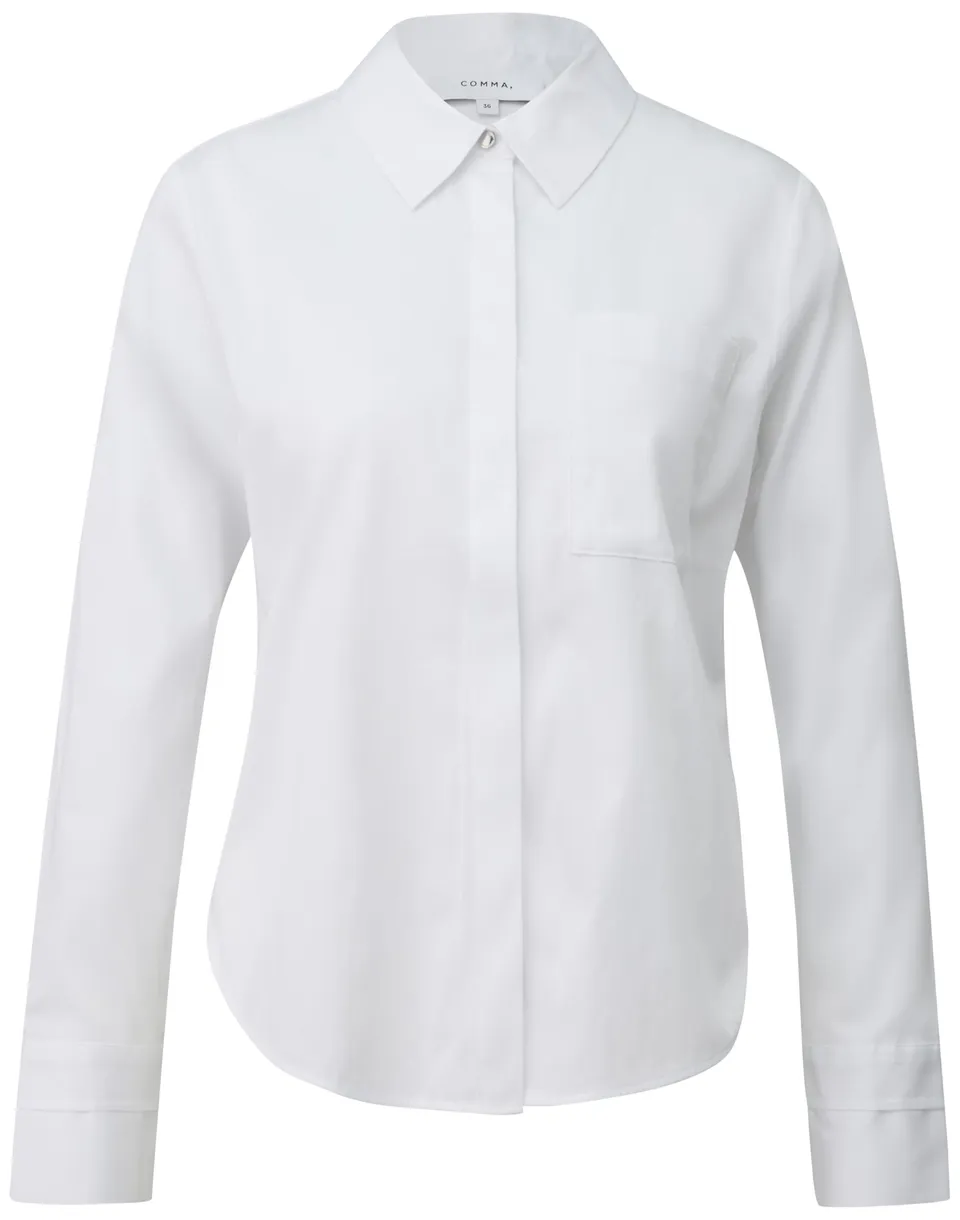 comma-bluse-langarm-baumwollmix image 1