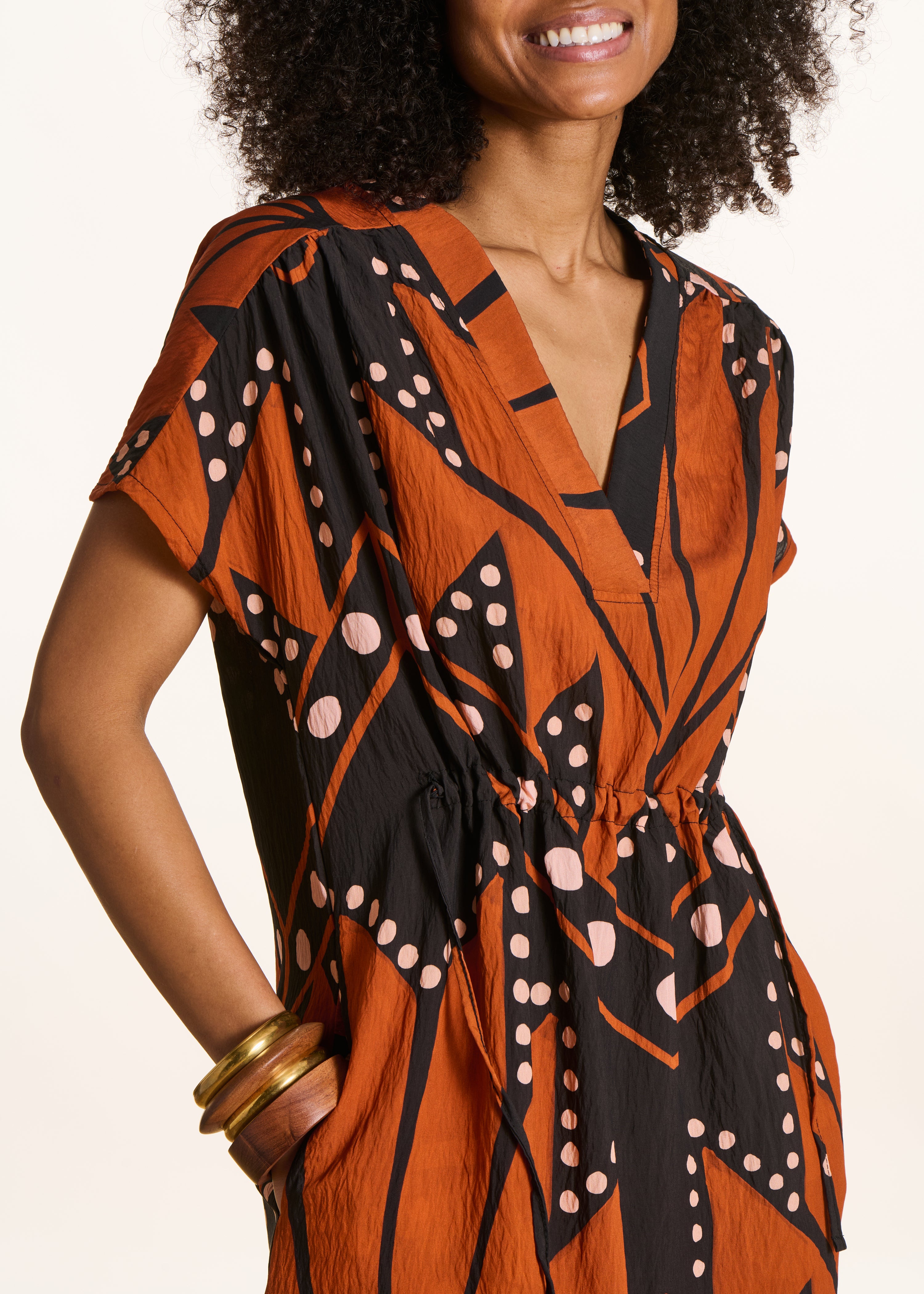 la-f-e-marabout-e-maxikleid-schwarz-orange-ethnomuster image 5