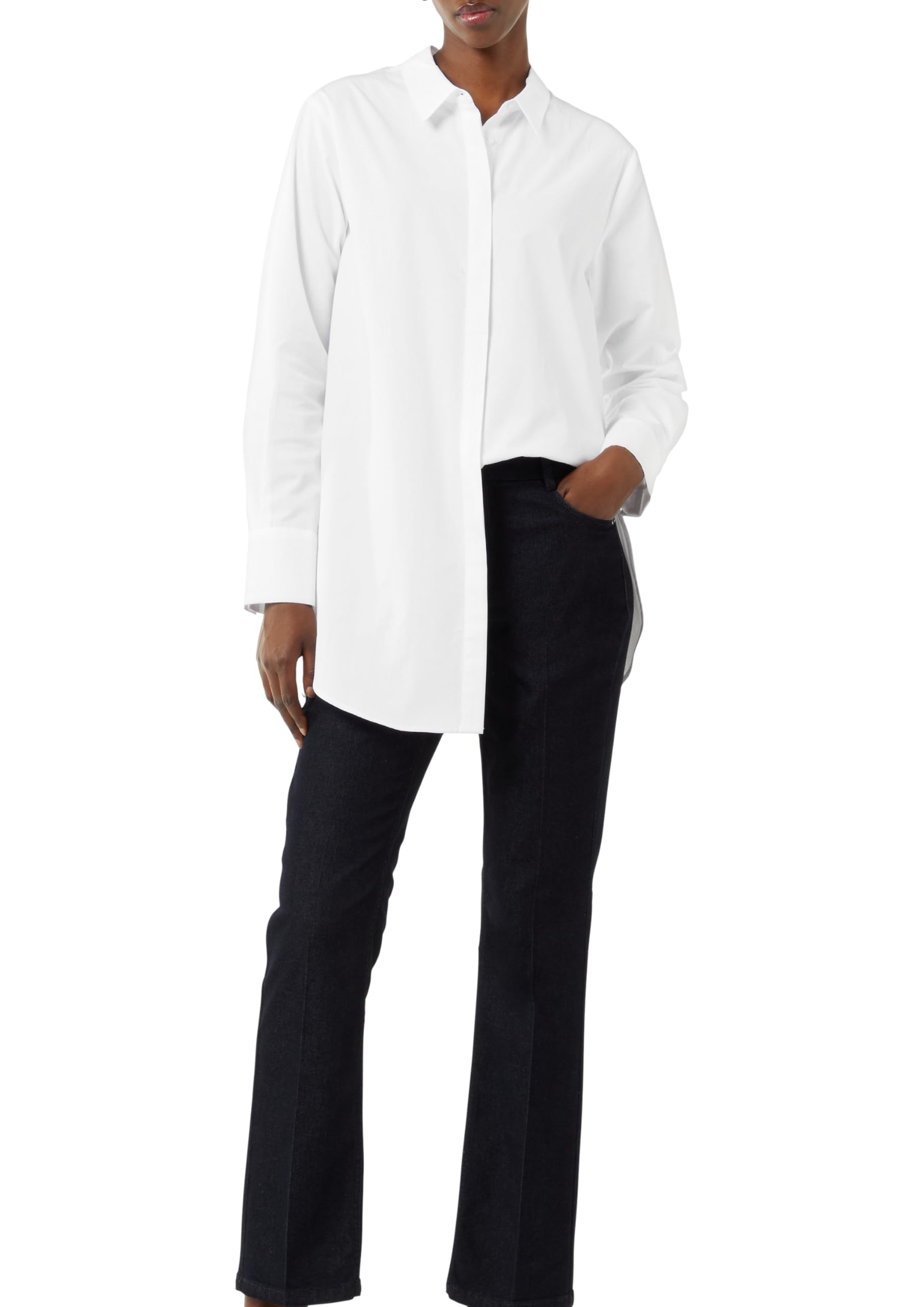 comma-blouses-damen-bluse-wei-gr-34-aus-baumwolle image 1
