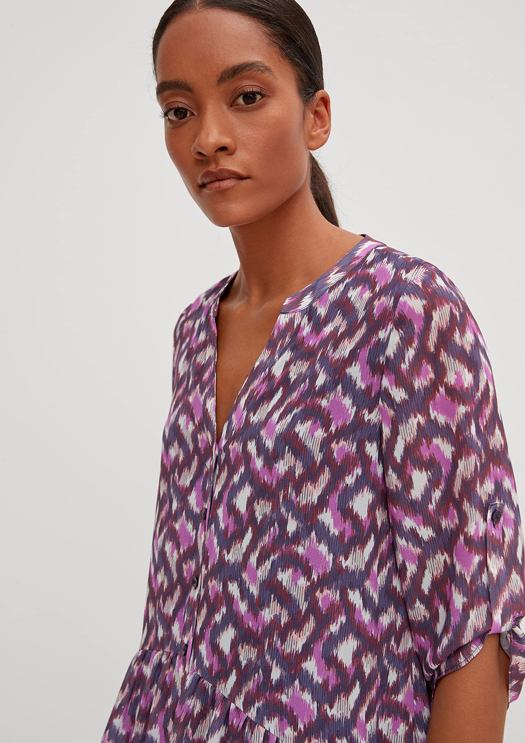 comma-shirtdress-chiffon-kleid-damenkleid-gr-36-print image 4