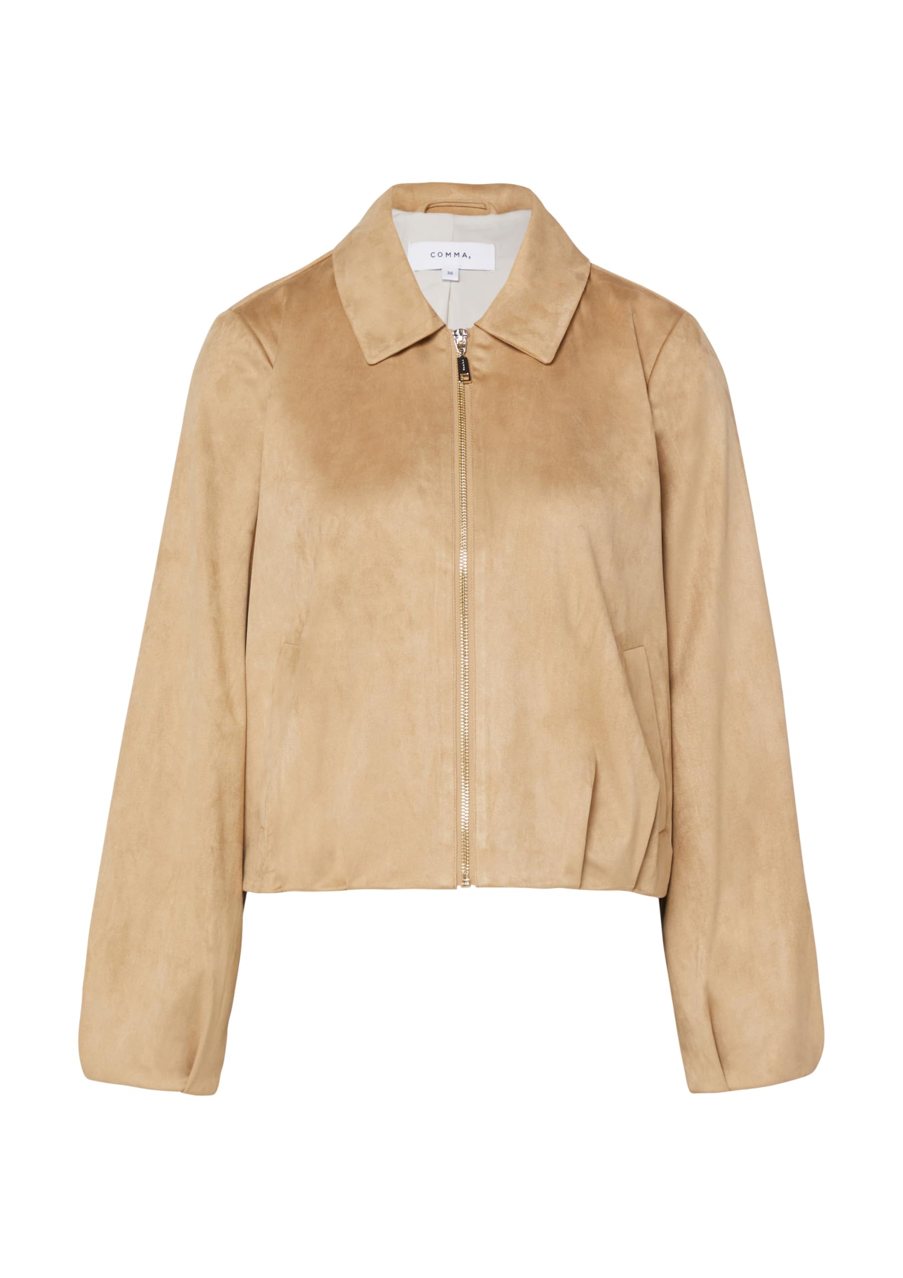 comma-blouson-jacke-veloursleder-optik-falten-gr-44 image 4