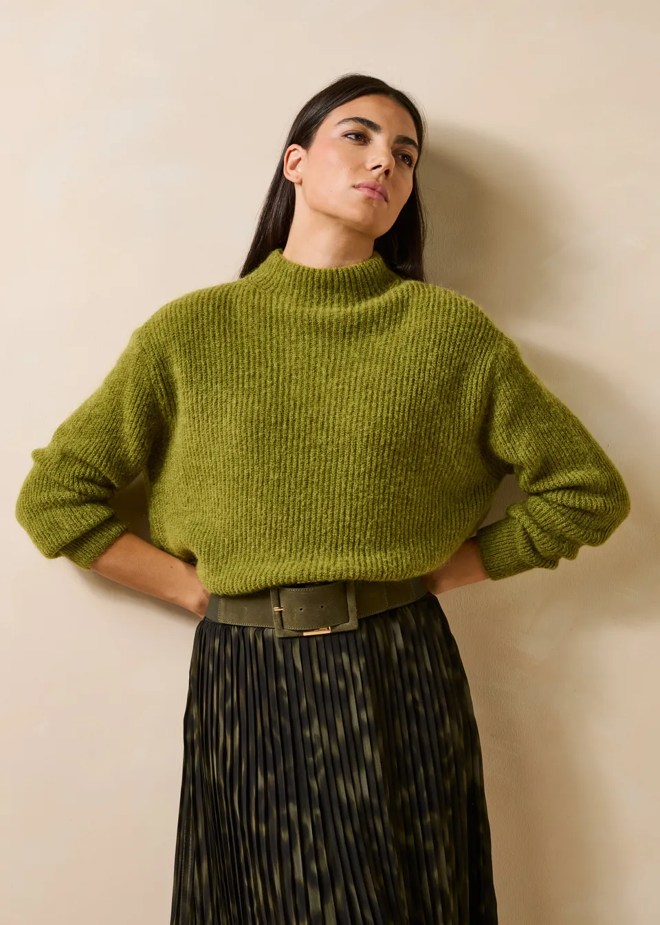 la-f-e-marabout-e-galabi-pullover-gr-n-mohair-wolle image 1