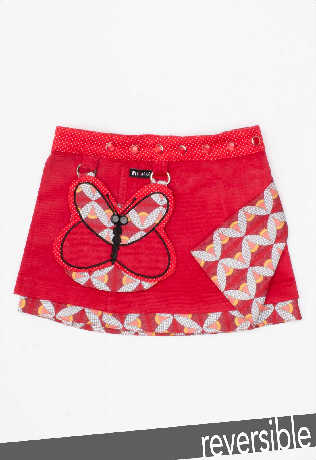 moshiki-hot-cookie-kids-2-cord-kinderrock-24cm-butterfly image 1