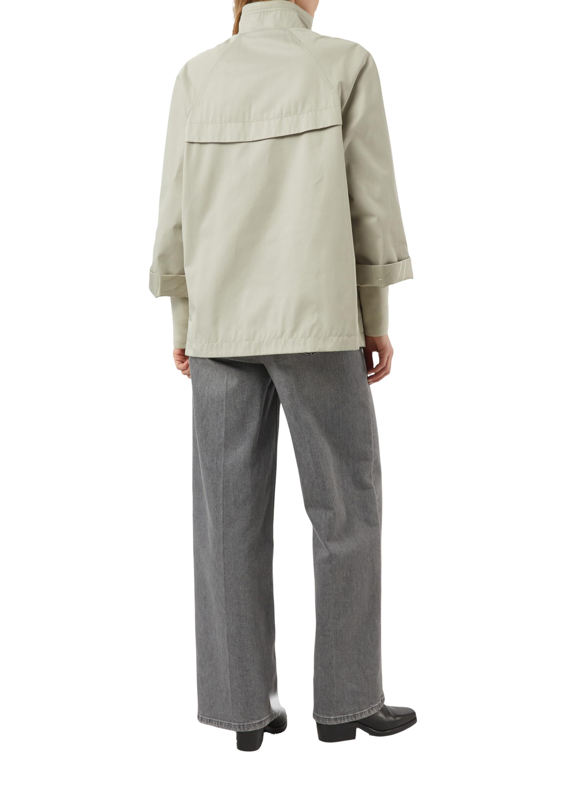 comma-cape-jacke-xs-beige-stehkragen-relaxed-fit image 2