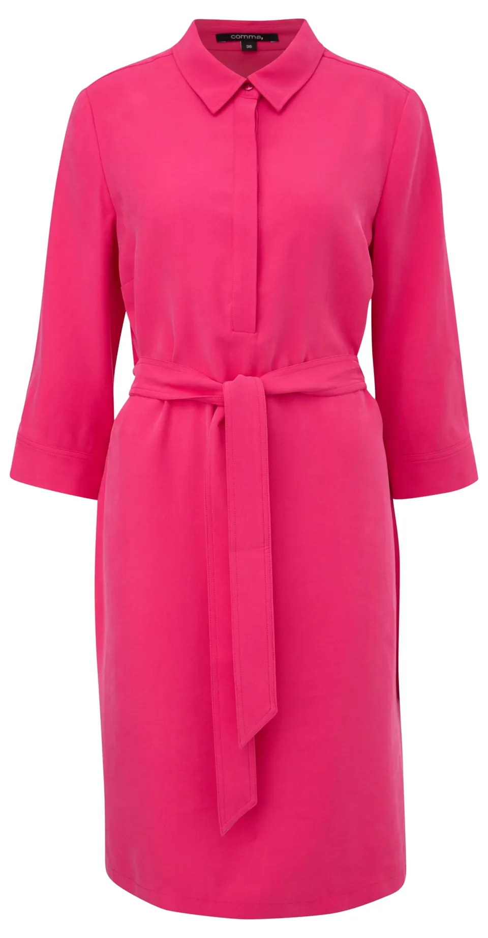 comma-blusenkleid-kleid-mit-bindeg-rtel-damen image 1