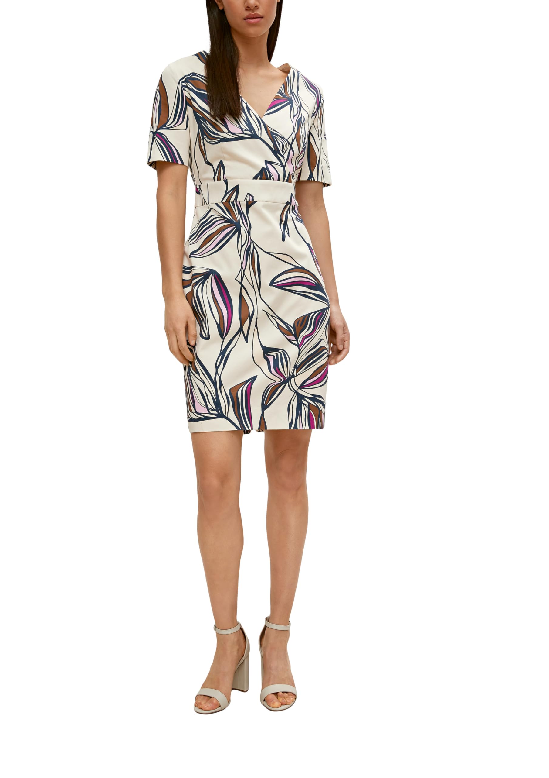 comma-etuikleid-damen-floral-creme-gr-38 image 1