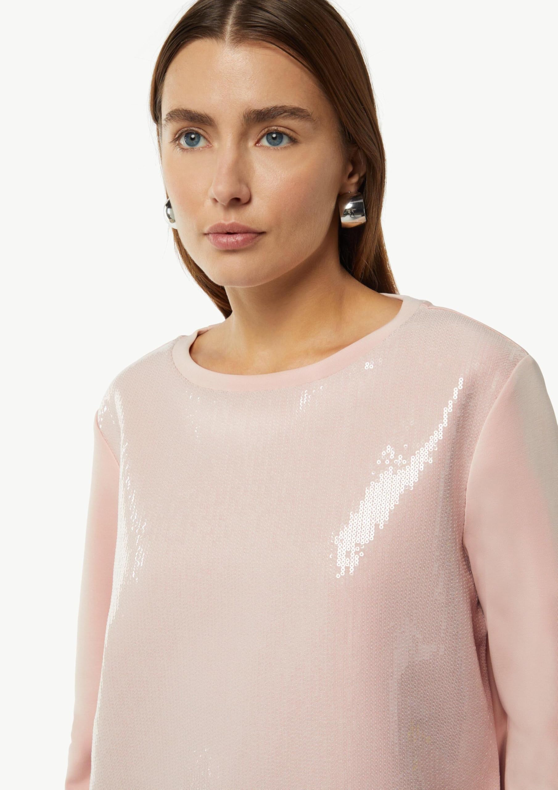 comma-sweatshirt-pailletten-besatz-damenpullover-glitzer image 3