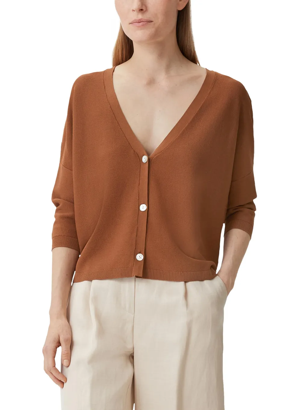 comma-strickjacke-damen-cardigan-schwarz image 1